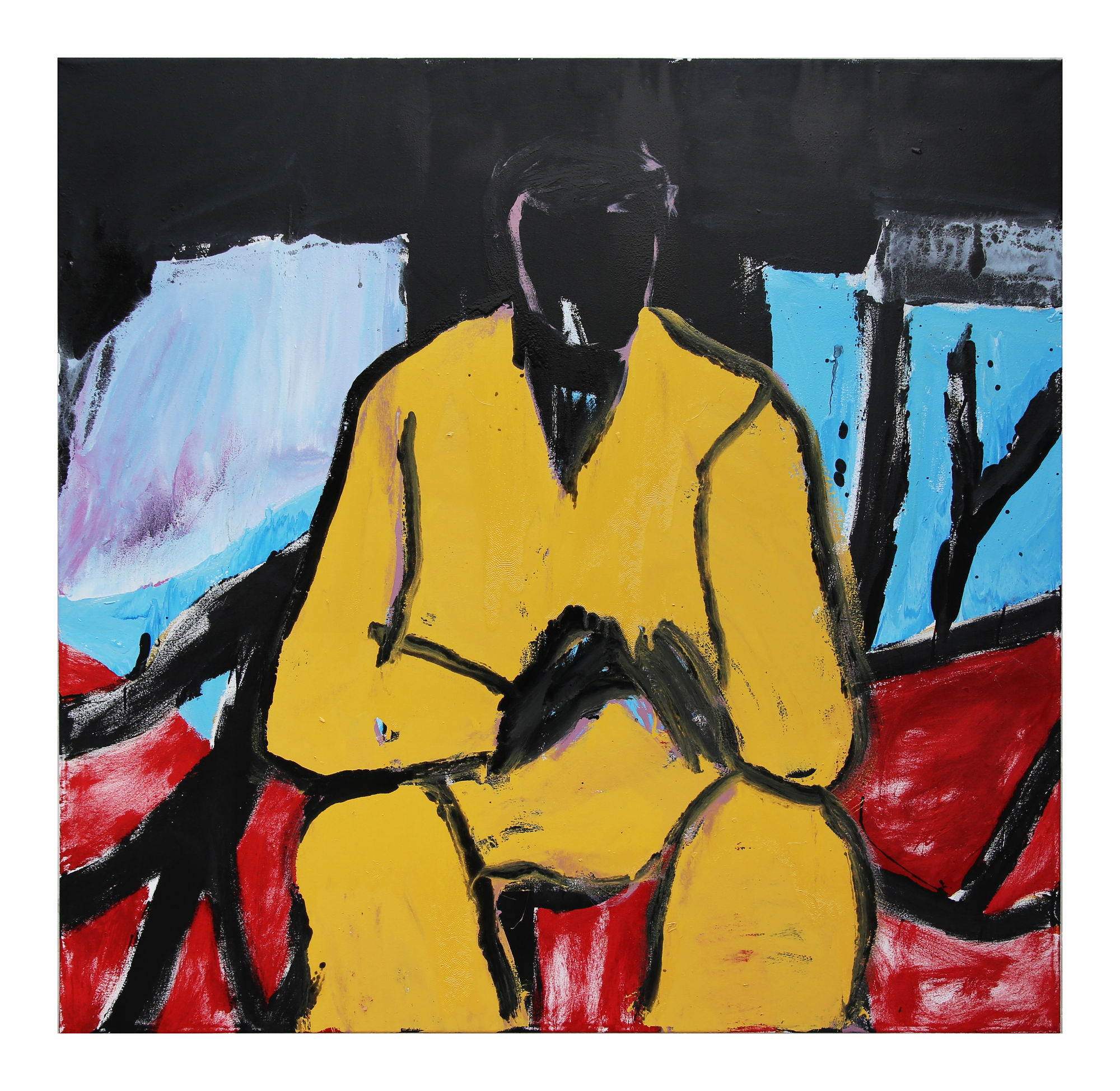 Abdullah Qureshi, Saad on the terrace, 2021