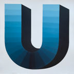 Stella Alesi, The Shape- cobalt turquoise blue, 2022