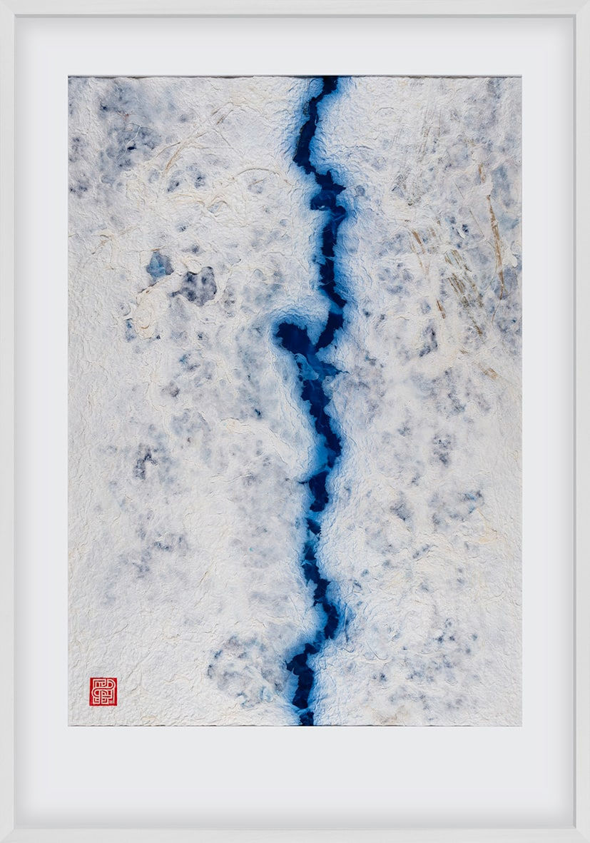 Pascal Kehl, Disrupted Blue Fiber, 2024