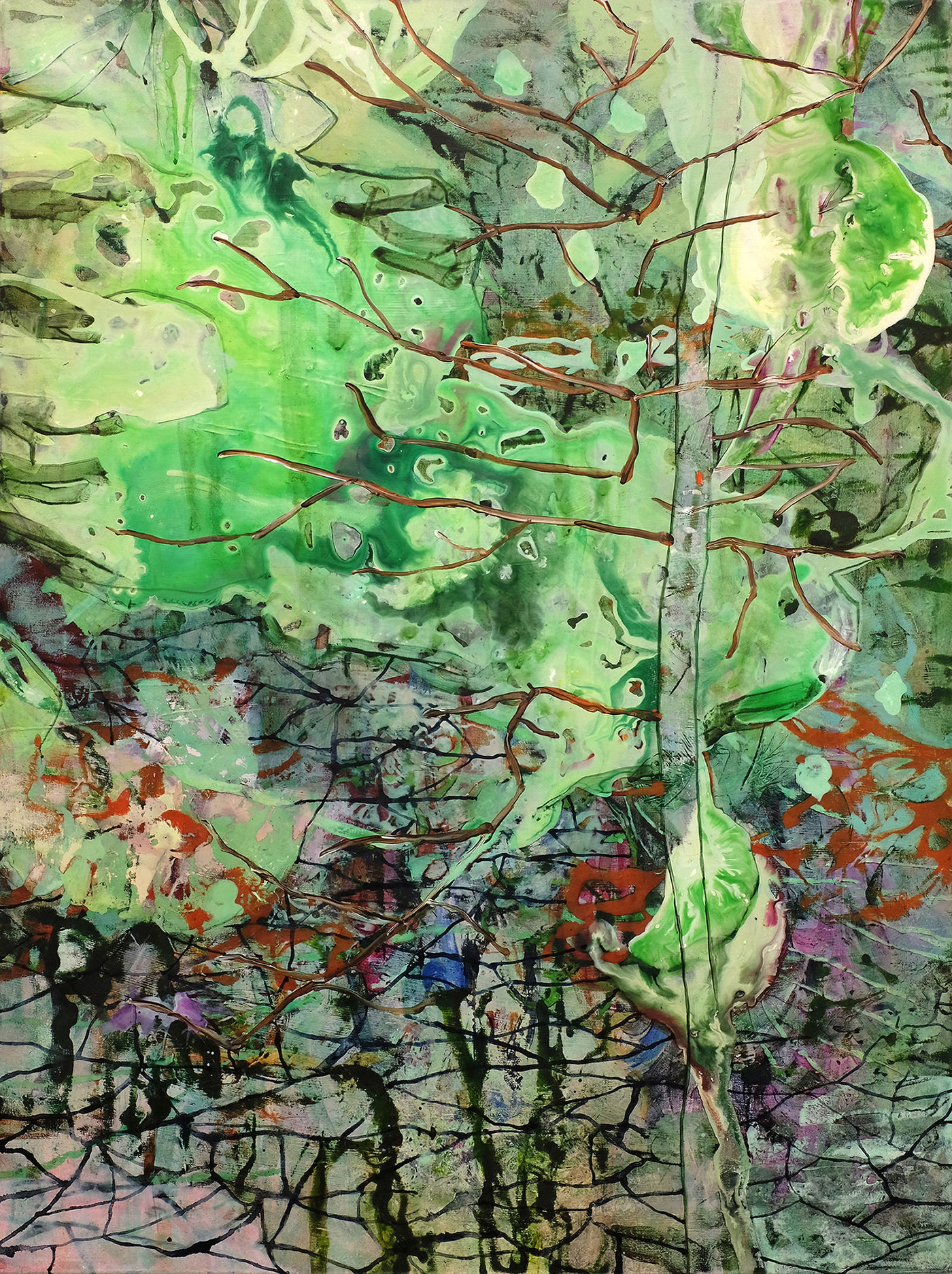 Elizabeth Thun, Tall framför vatten II, 2020