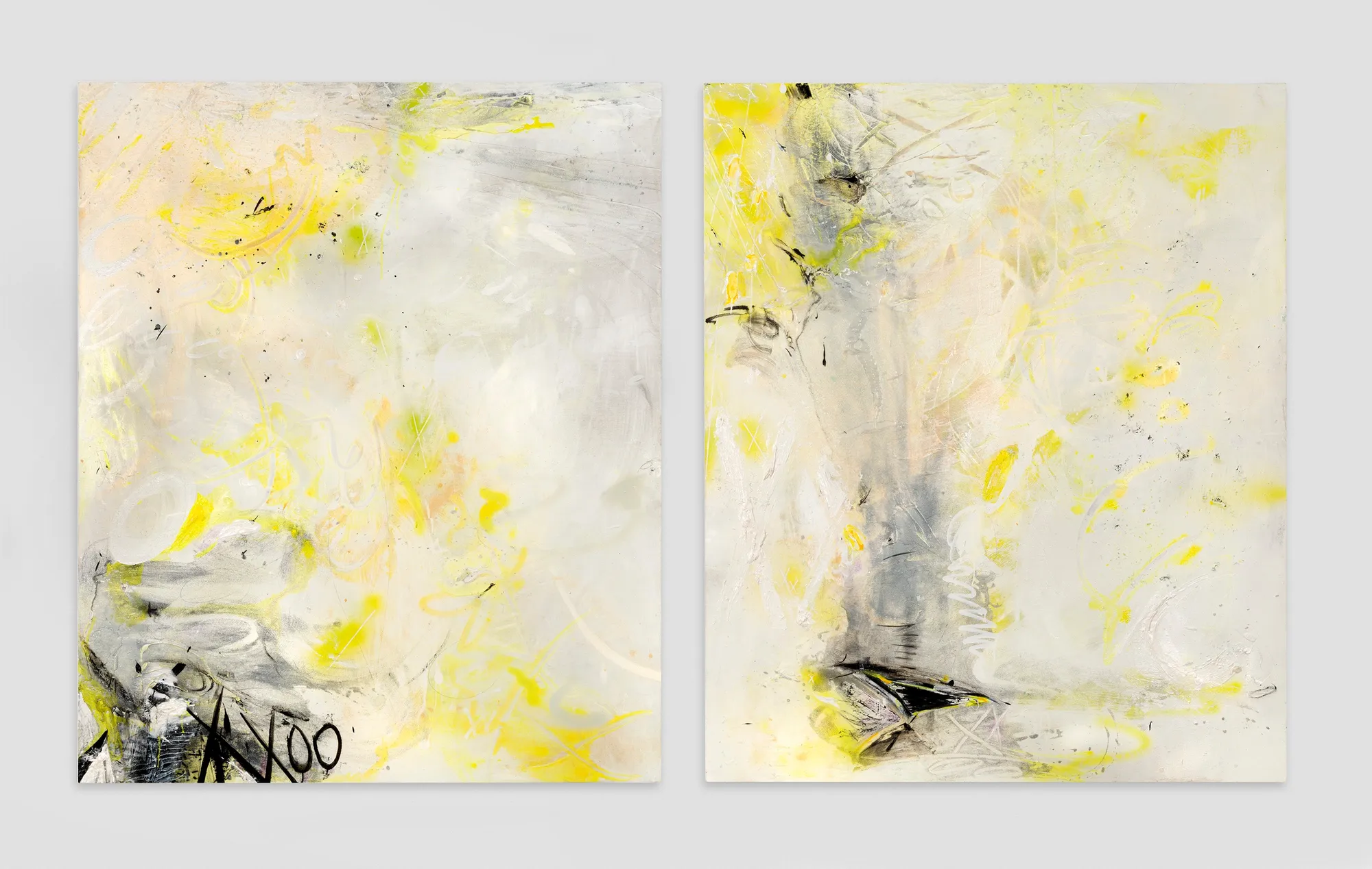 Suzanne McClelland, XOXO left, XOXO right – a pair, 2017