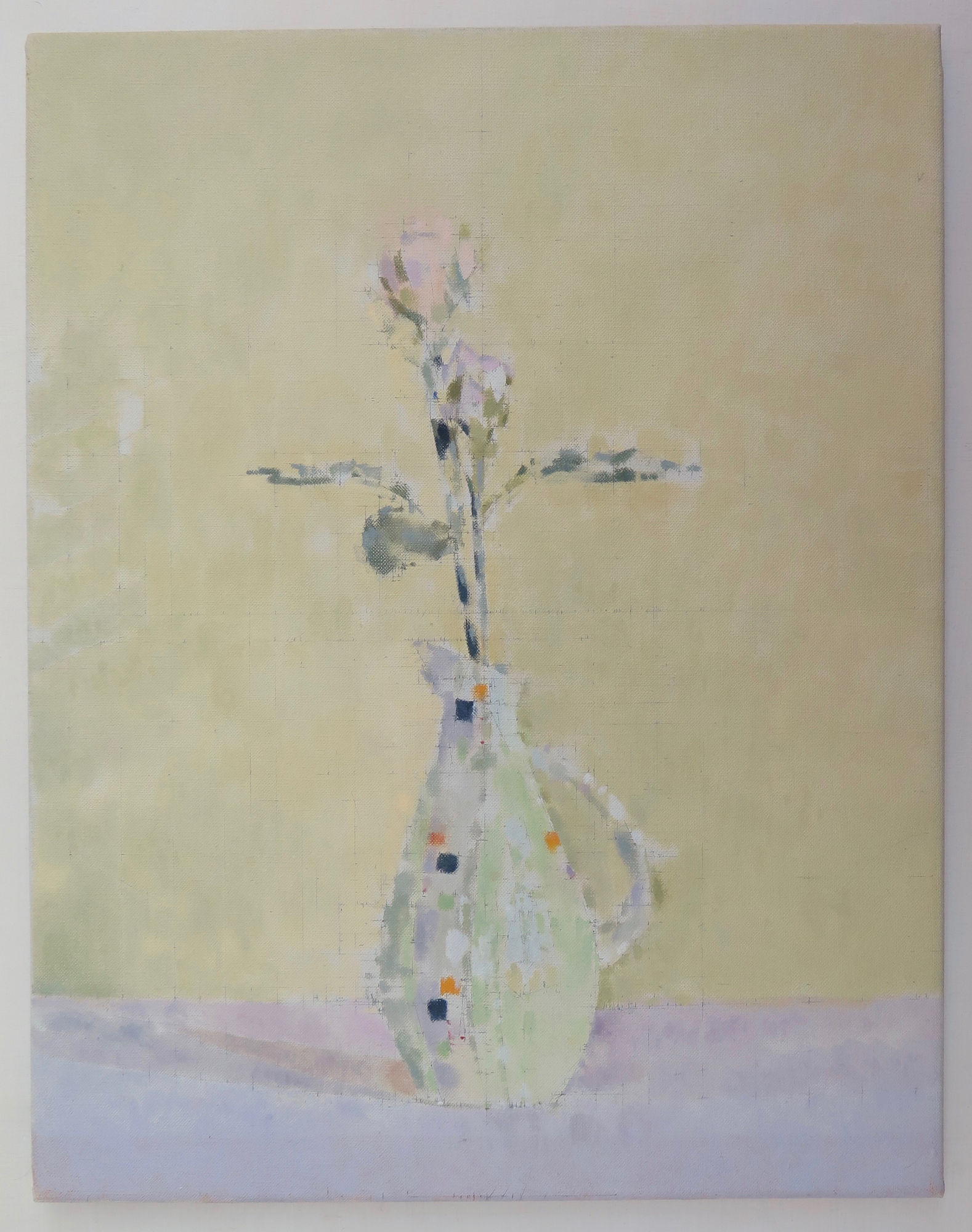 Ian Poulton, Roses in a Green Vase