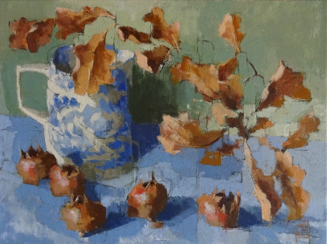 Jill Barthorpe, Oak Leaves with Medlars