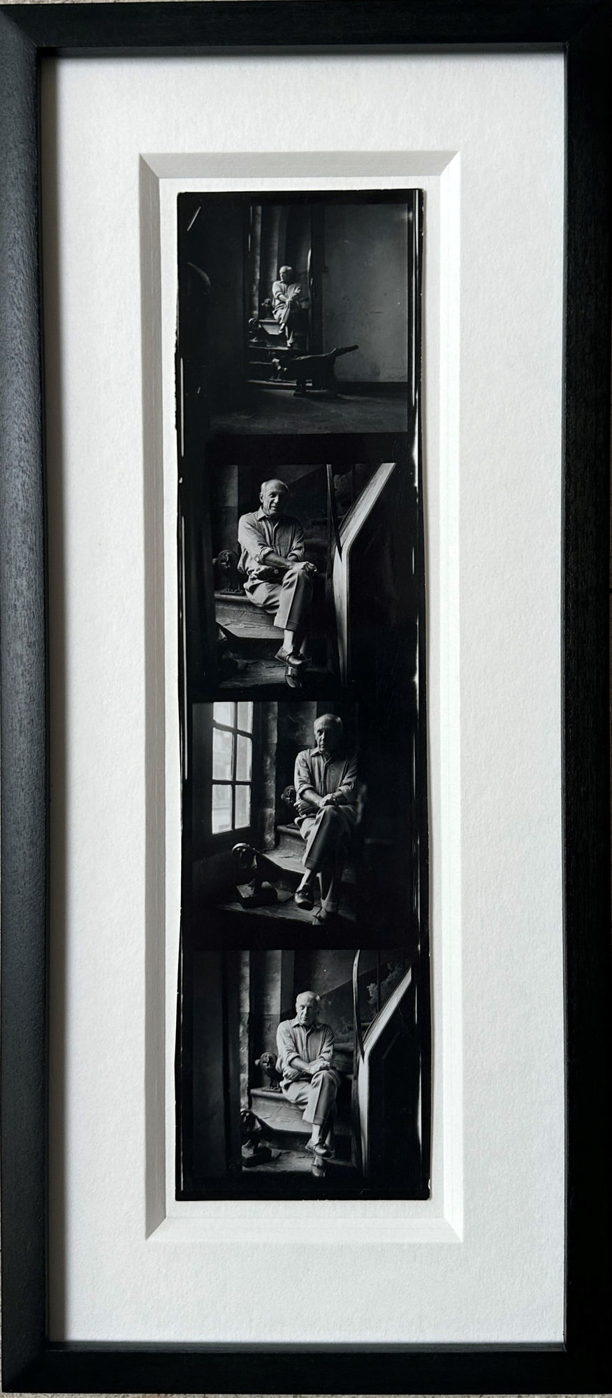 John Deakin, Picasso in his studio, Paris (contact strip), 1951