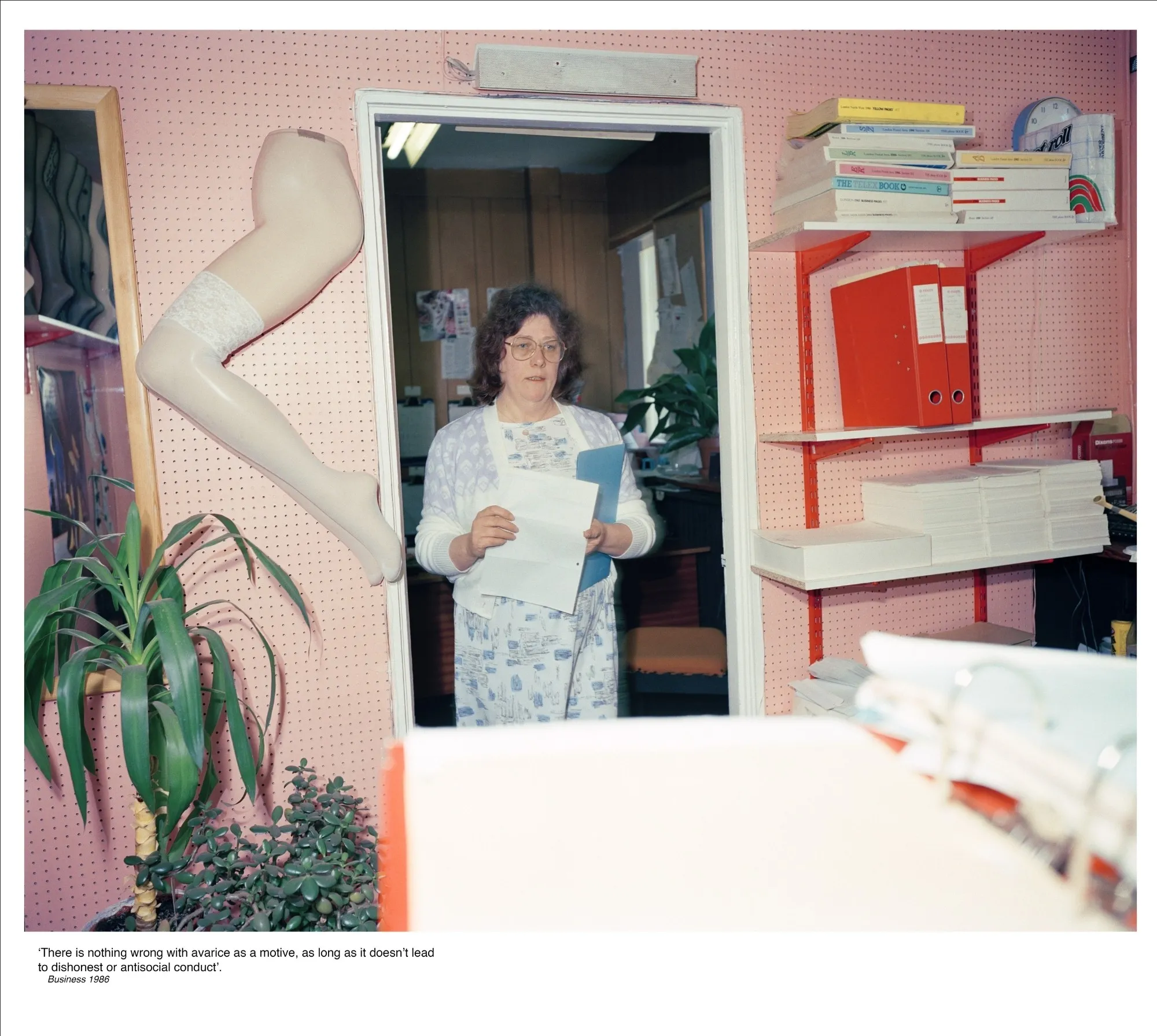 Anna Fox, Work Stations, Company producing fashion accessories, Wembley (11), 1988