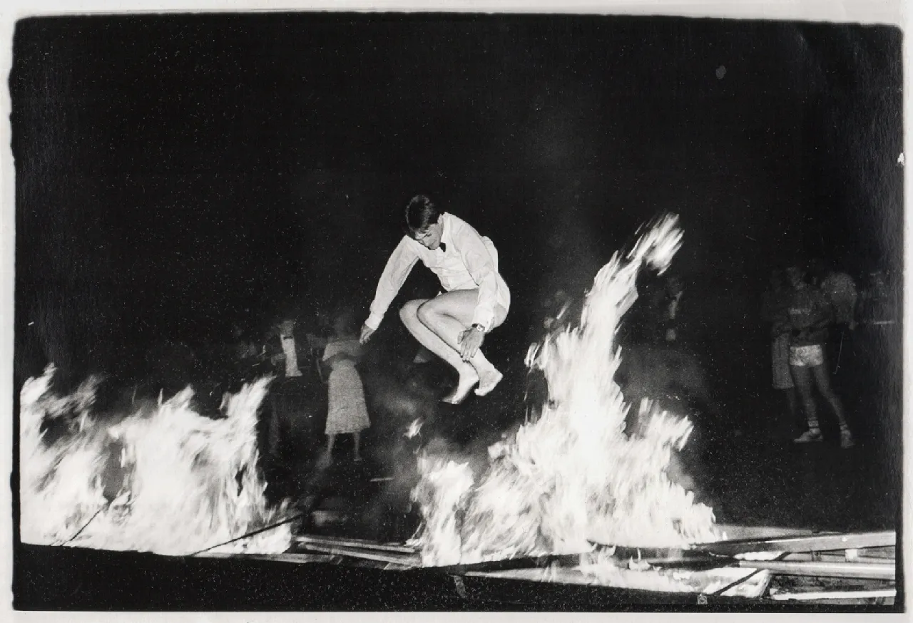Dafydd Jones, Burning Boats, c.1980