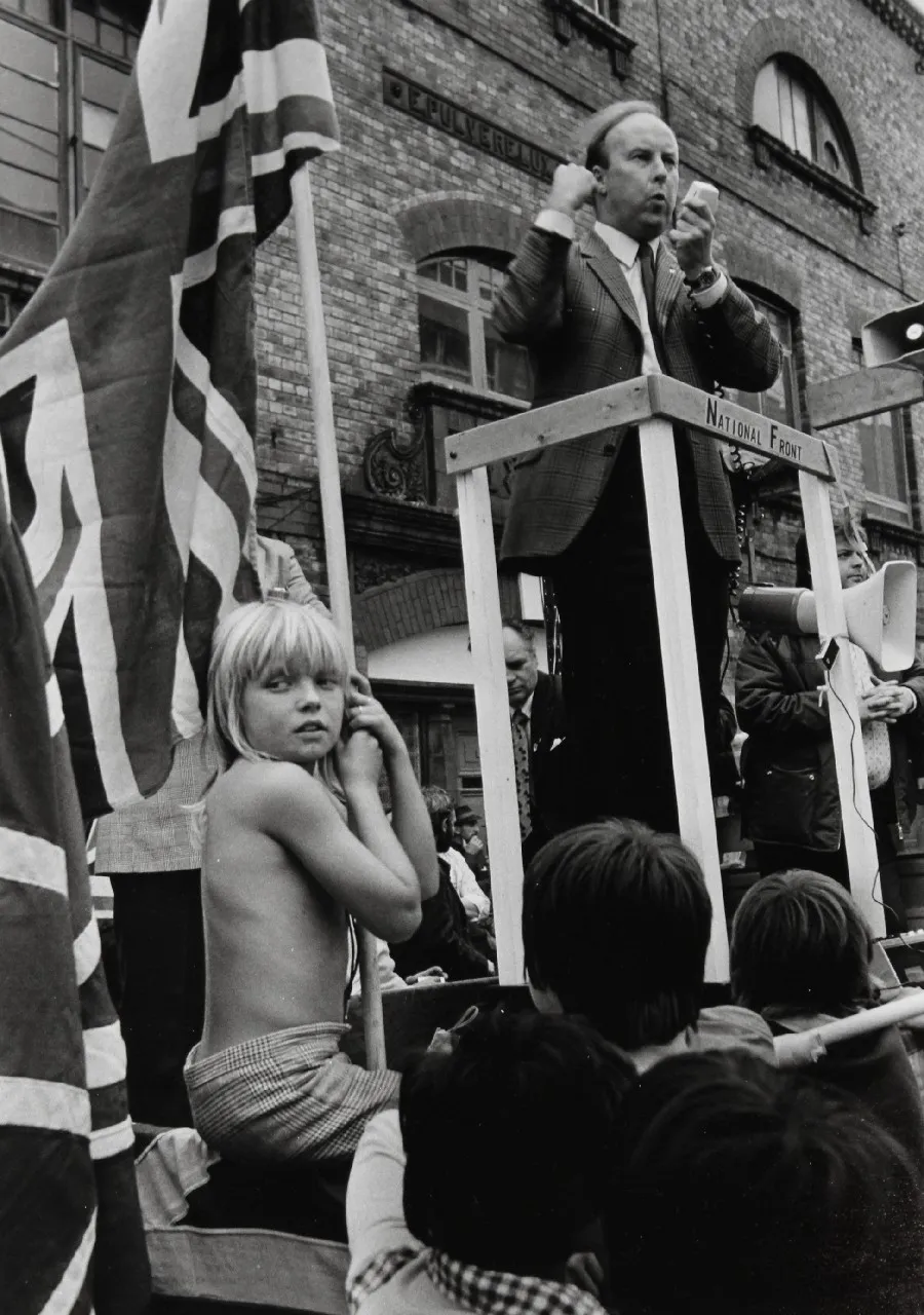 Colin Jones, National Front demonstration, Hoxton, 1977