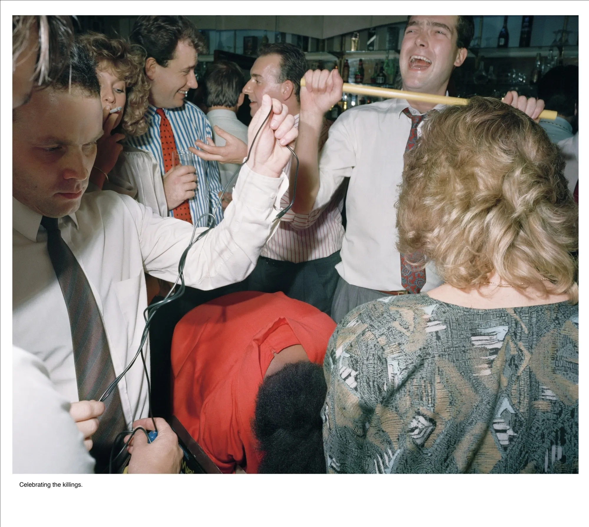 Anna Fox, Work Stations, Restaurant, the City. Sales team's party. (33), 1988