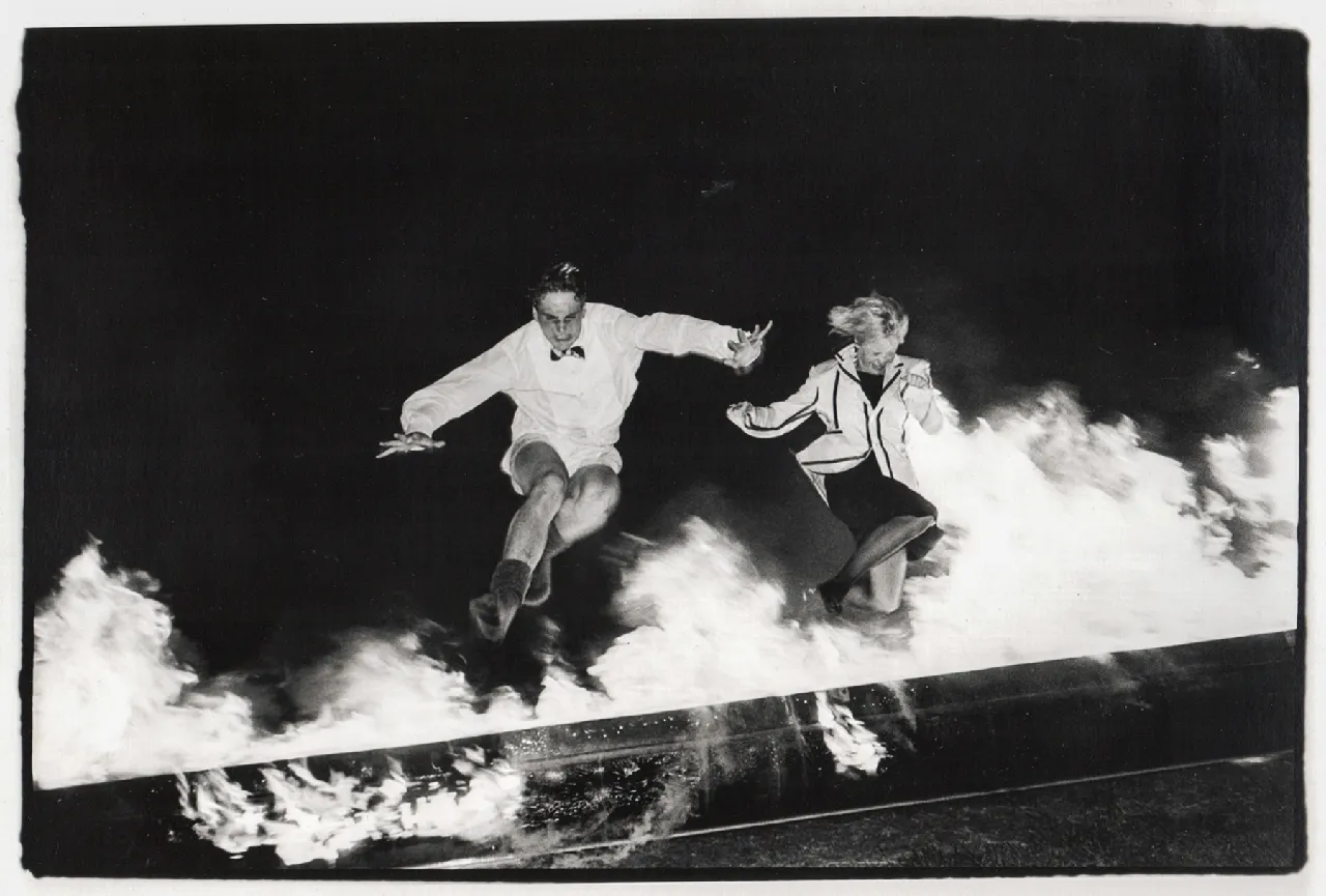 Dafydd Jones, Burning Boats, c.1980