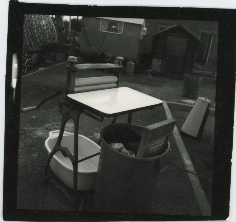 Jo Spence, Contact print - Gypsies, 1974