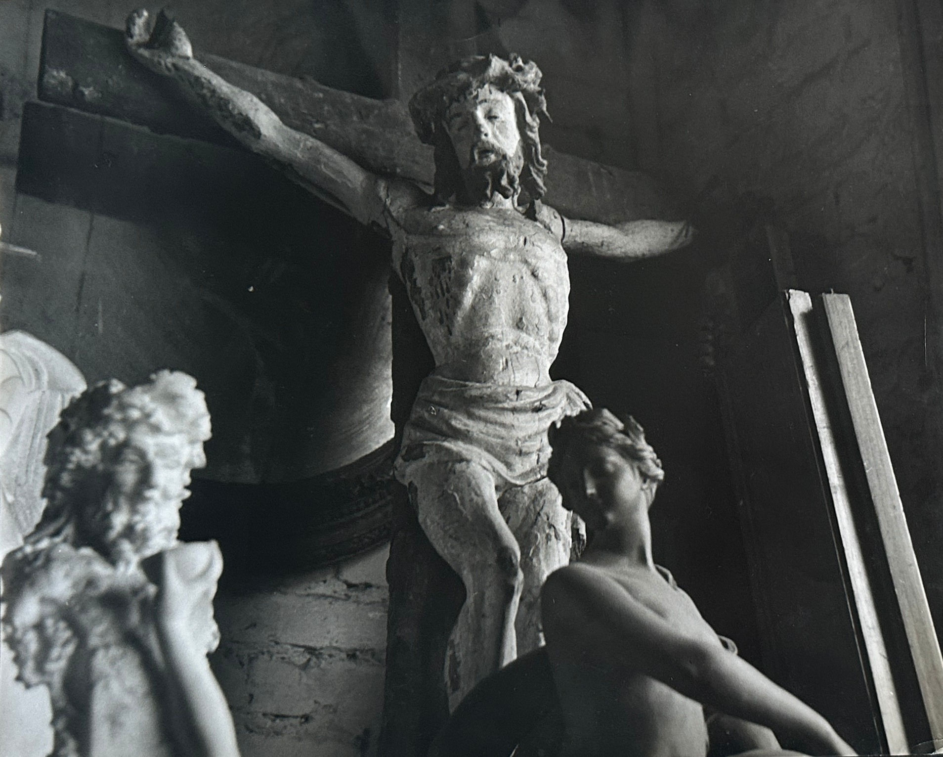 John Deakin, Christ in the Flea Market, Paris , c.1950