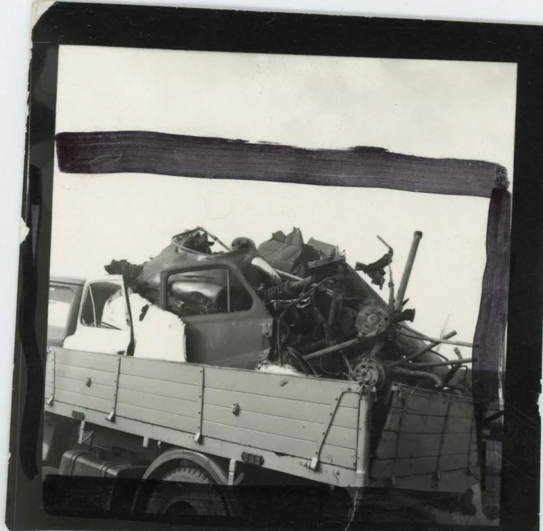 Jo Spence, Contact print - Gypsies, 1974