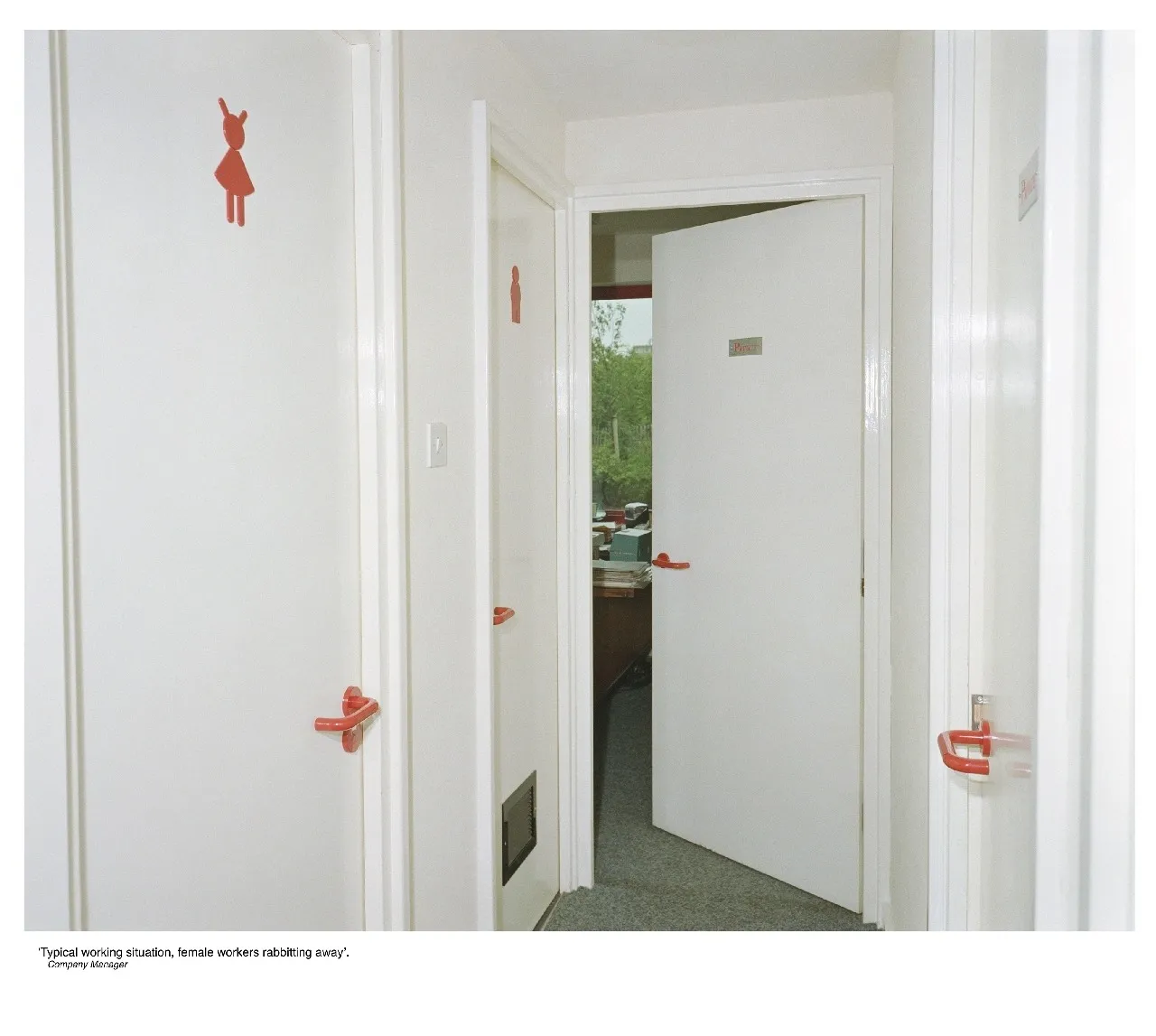 Anna Fox, Work Stations, Advertising Agency, Docklands Enterprise Zone (14), 1988