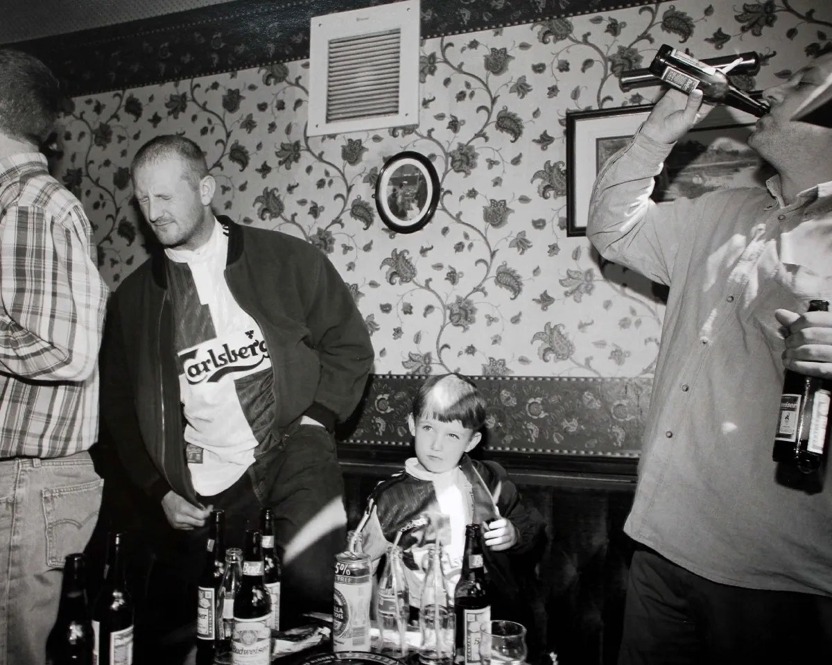 Ken Grant, Leaving the Albert Pub at 5 minutes to 3, Ainfield, c1995