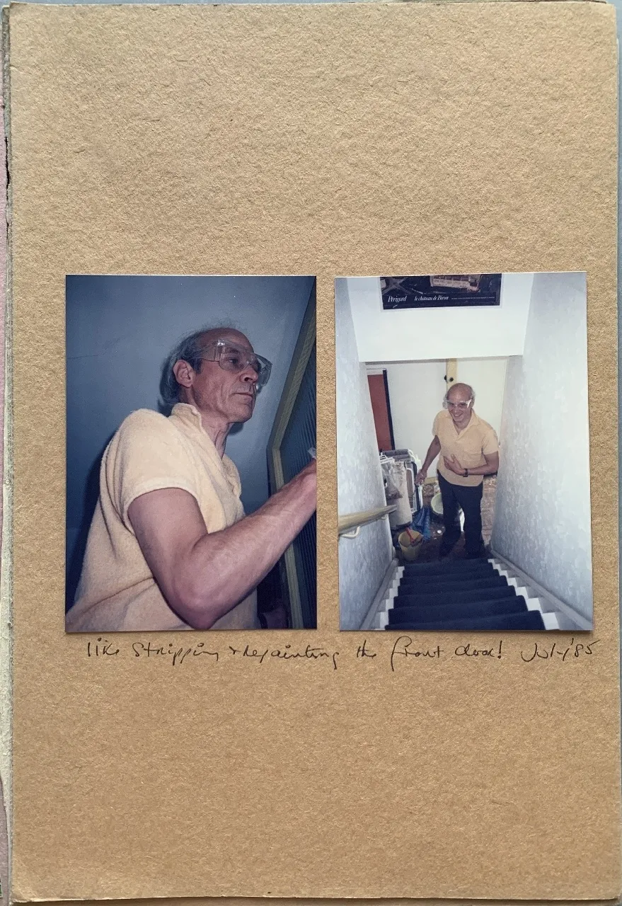 Jo Spence, Opening Up the Family Album (David Stripping Paint), 1989
