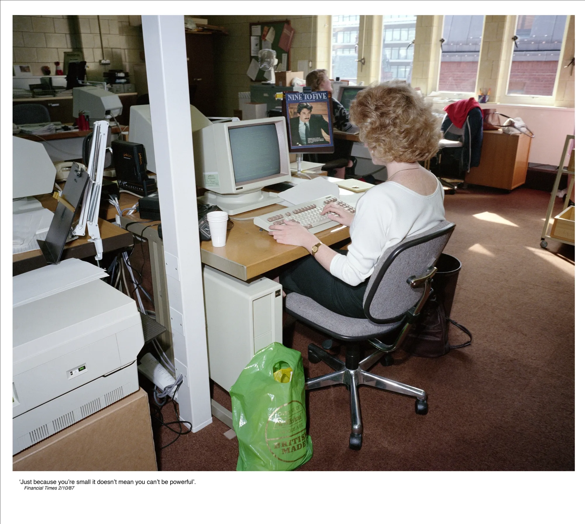 Anna Fox, Work Stations, Insurance Company, the City. VDU Operator (7), 1988
