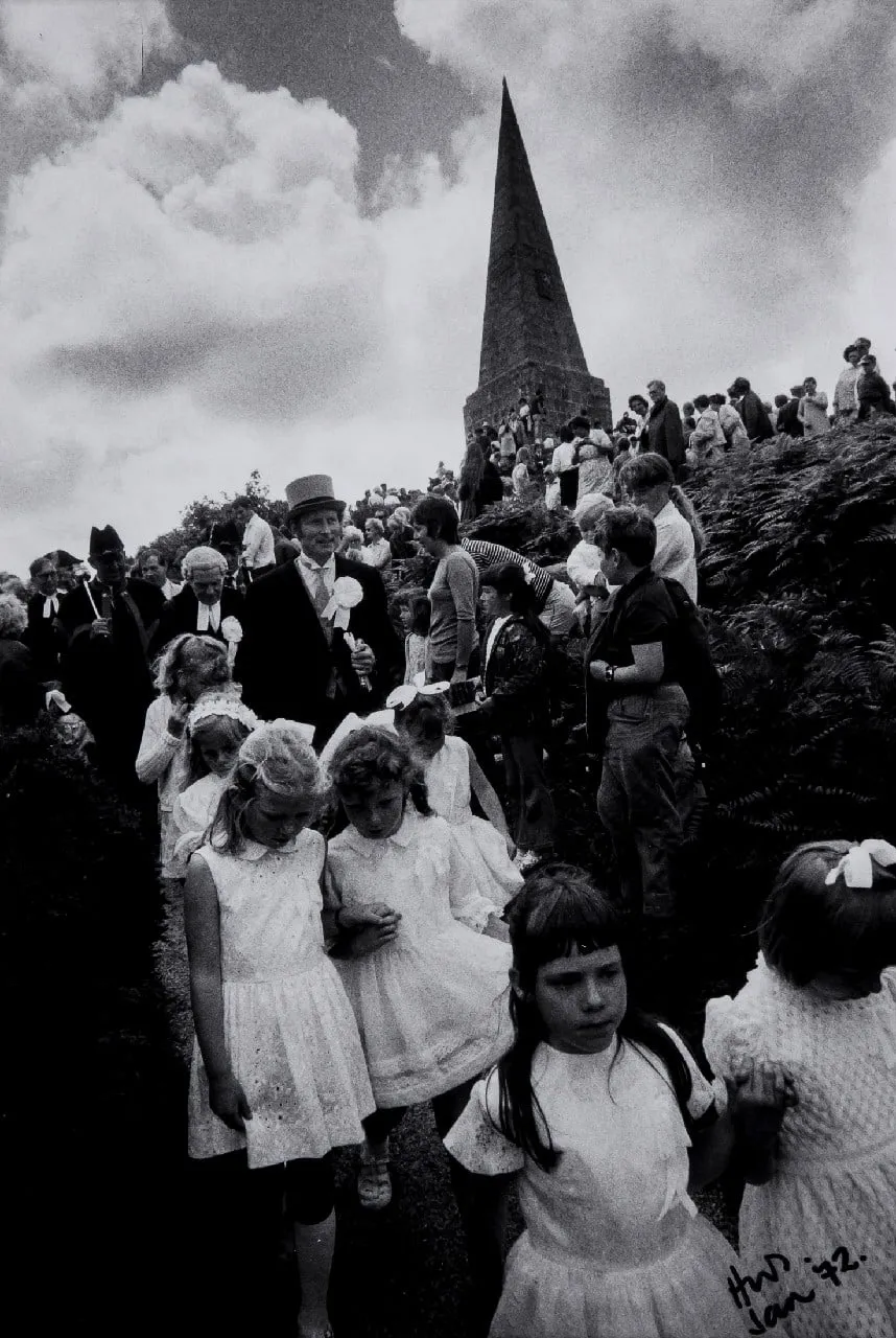 Homer Sykes, The John Knill ceremony, Worvas Hill, St Ives, Cornwall, England, 1971