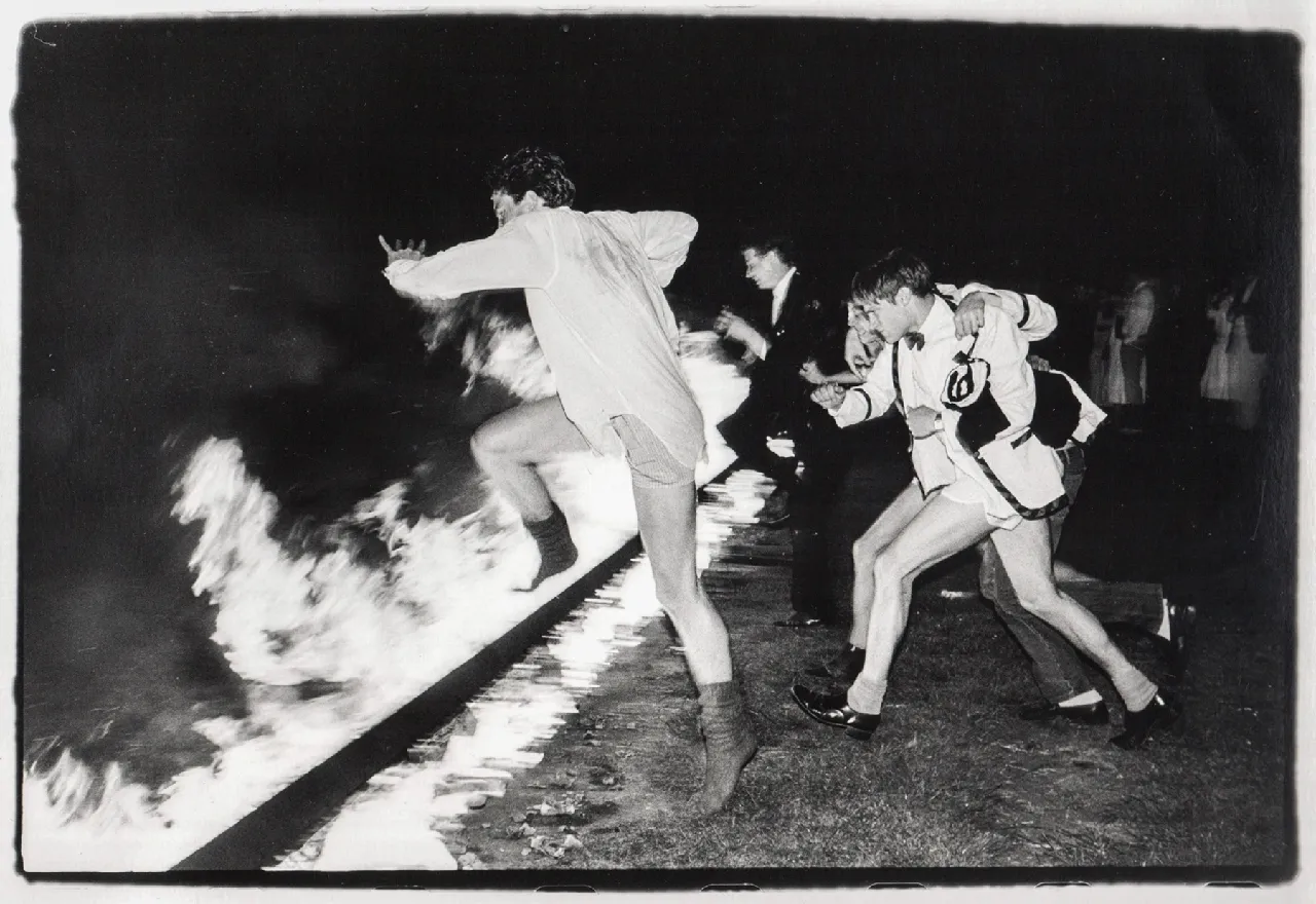 Dafydd Jones, Burning Boats, c.1980