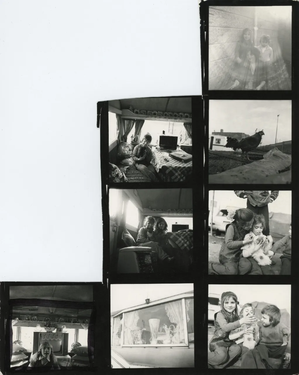 Jo Spence, Contact sheet - Gypsies, 1974