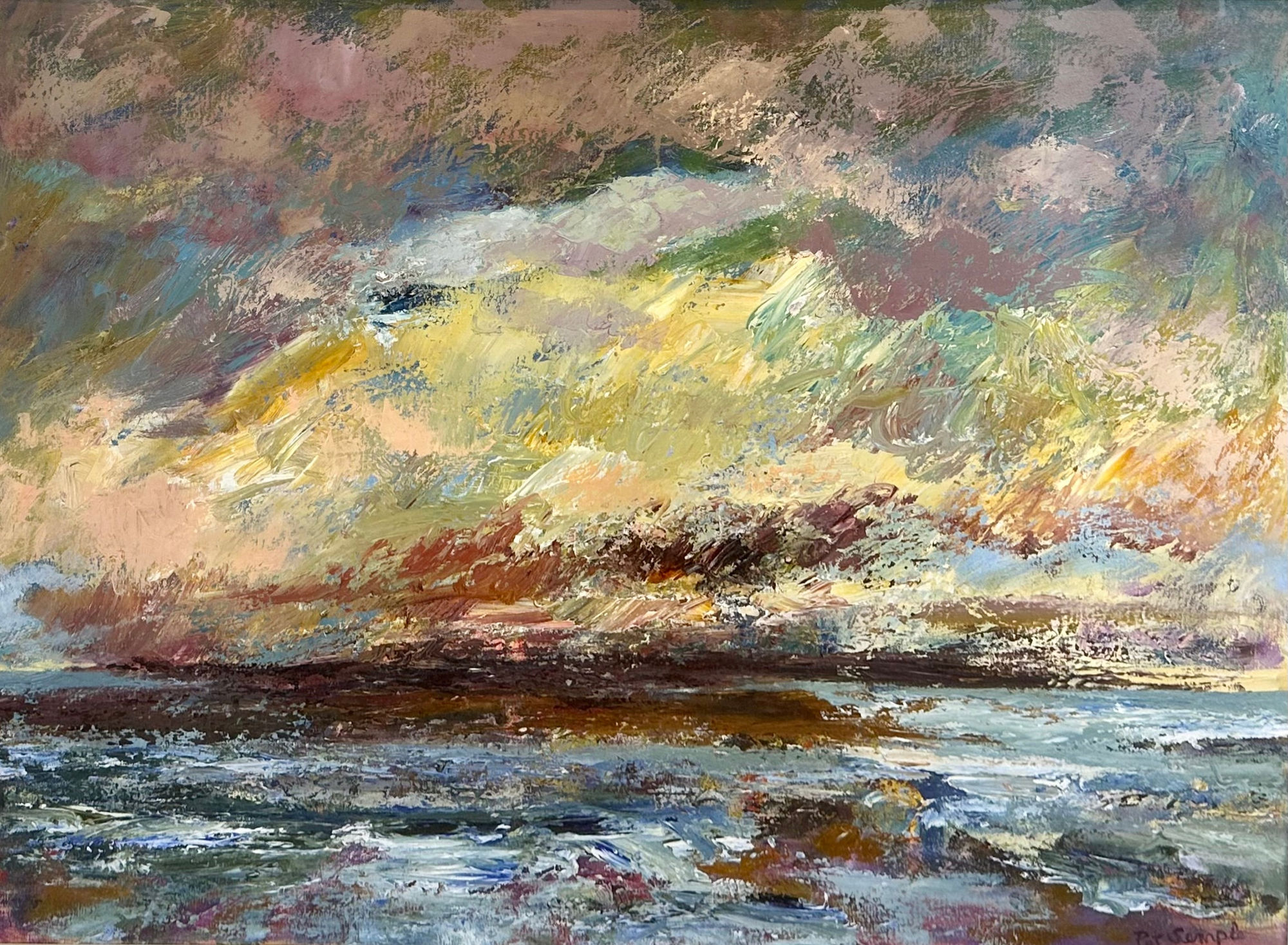 Pat Semple RSW, The Island of Yell, From Unst