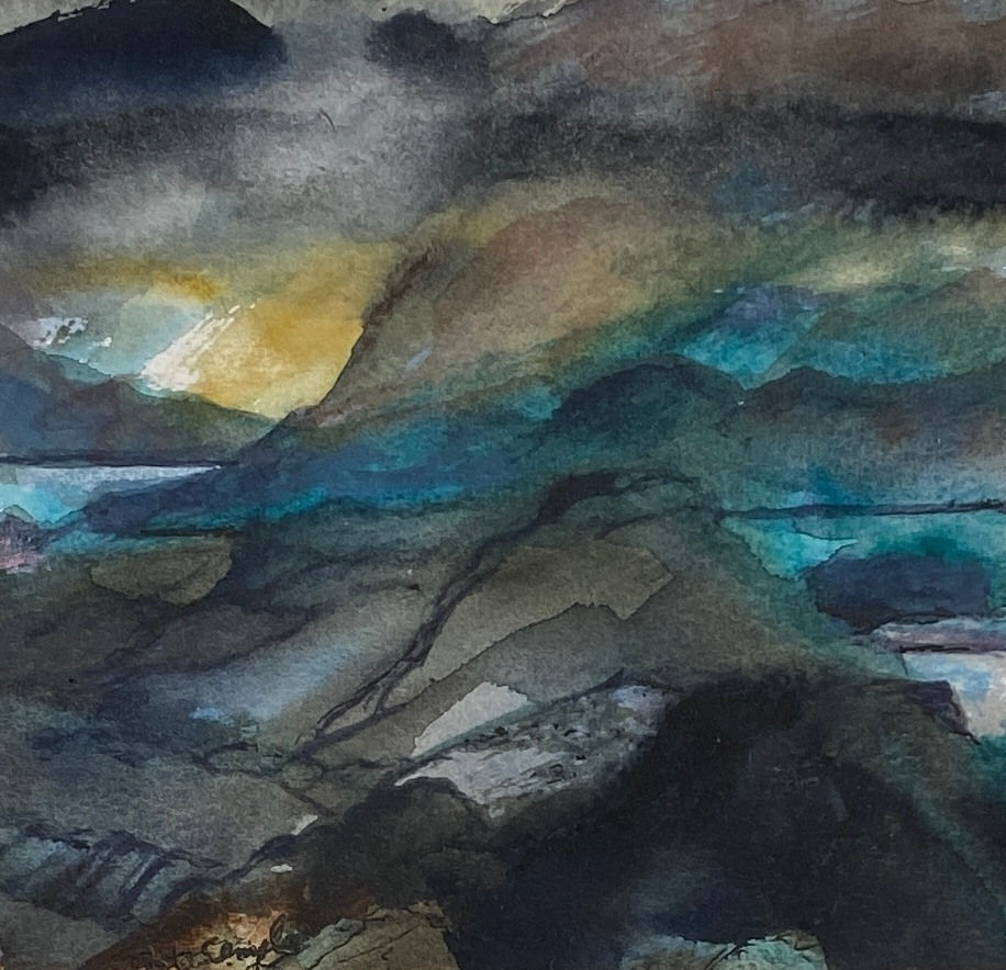 Pat Semple RSW, Mountains, Lochs and Sea, Sutherland