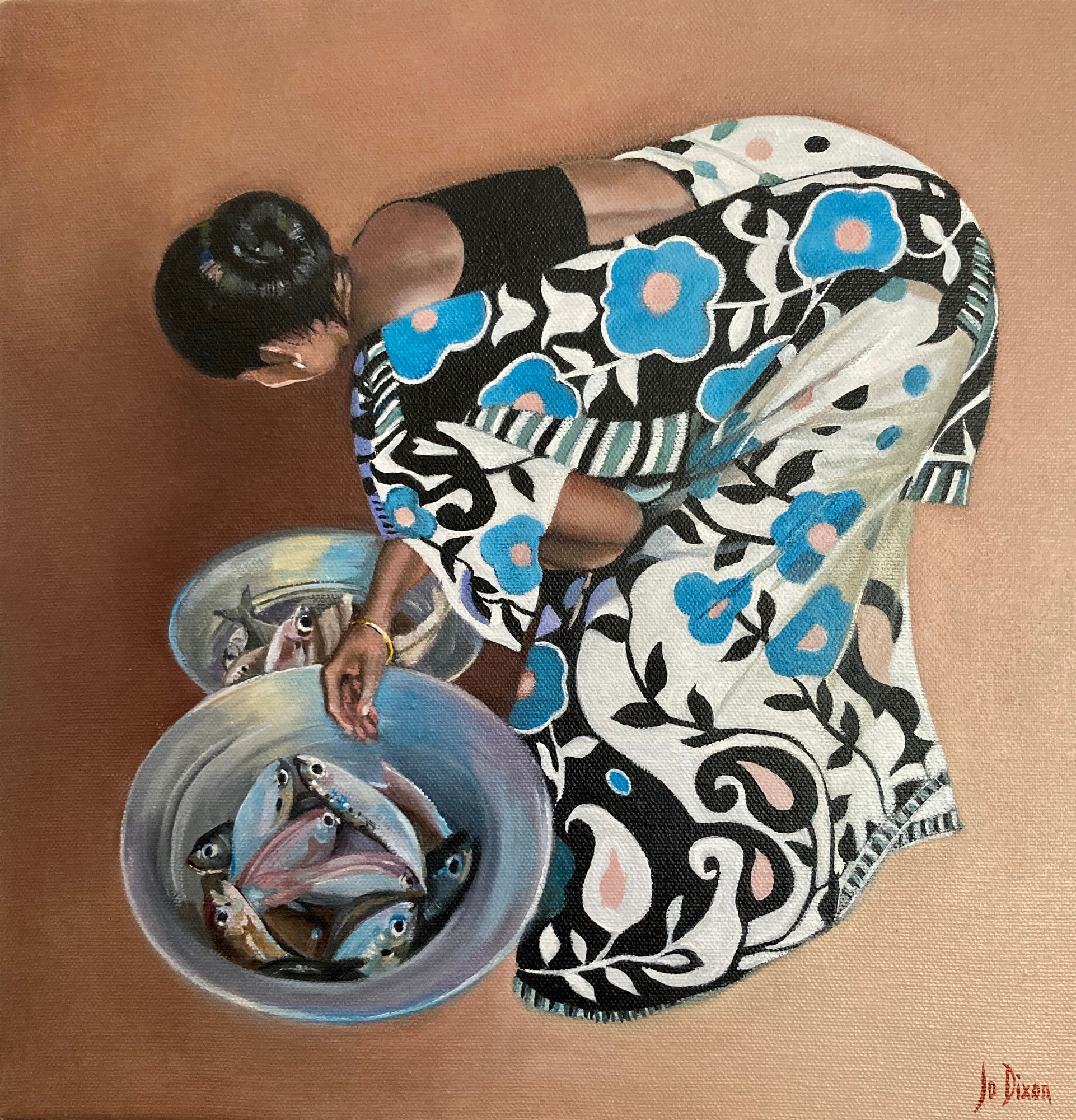 Jo Dixon, Choosing Fish, Fish Market, Pondicherry