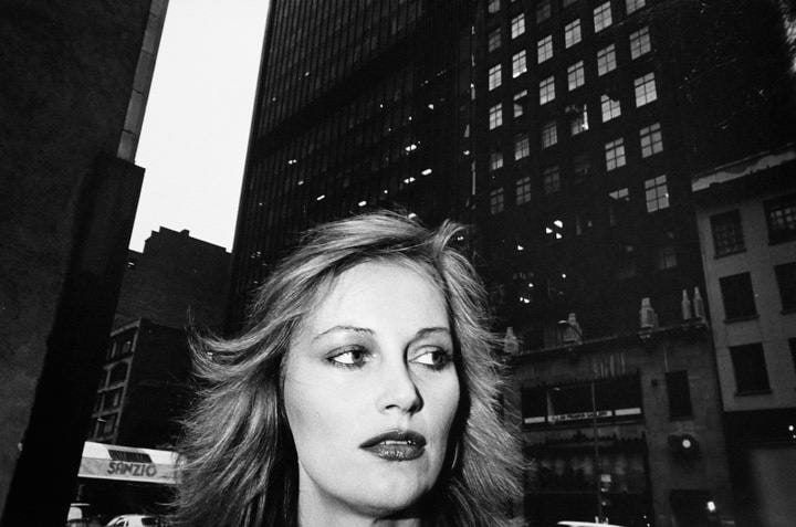 Mark Cohen, Model's Face, Cinandre, NYC, 1977