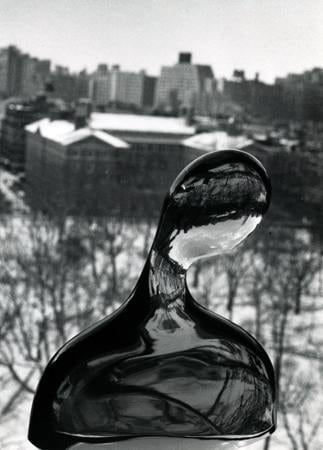 André Kertész, Glass Bust on Window, New York City, February 7, 1979