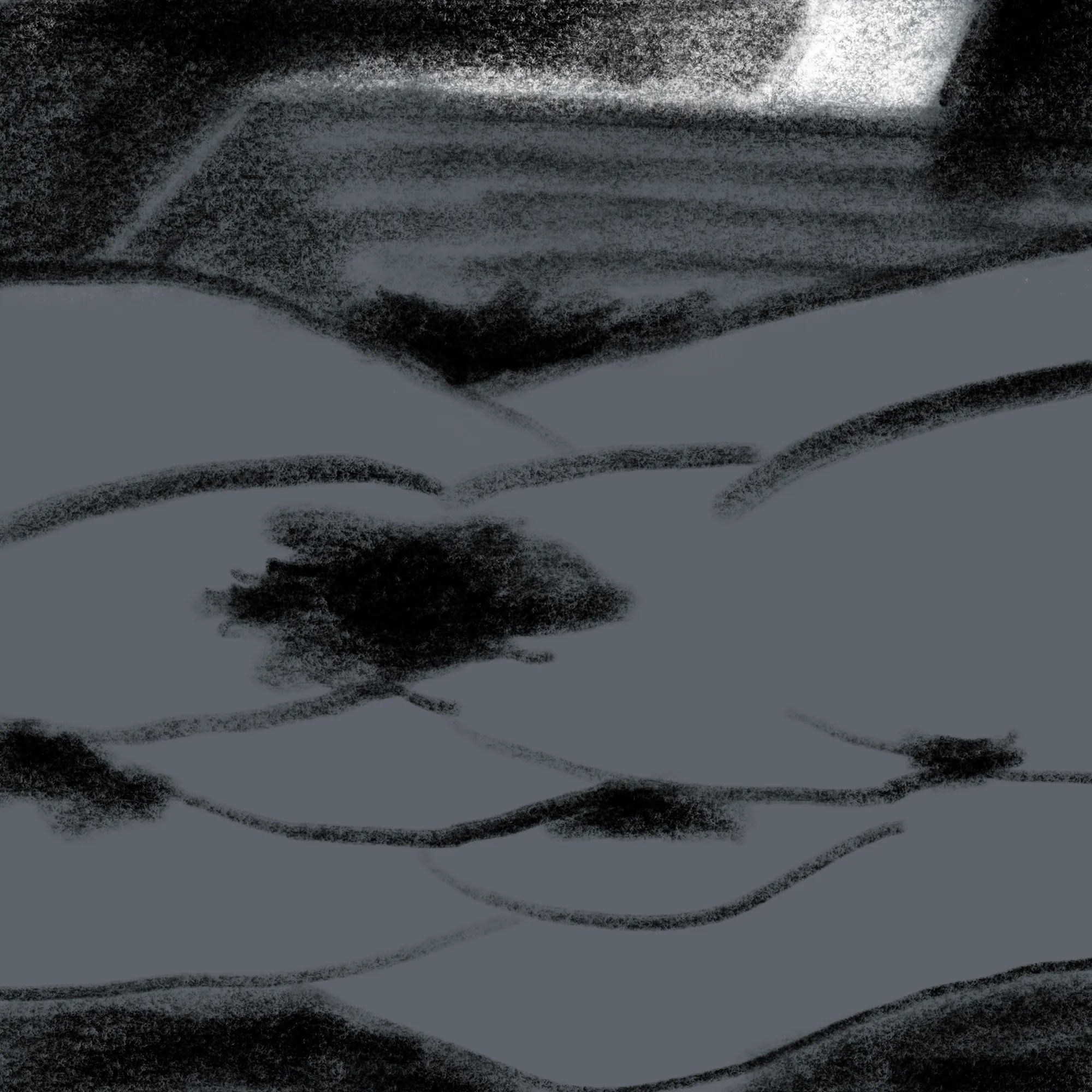 Joe Madeira, Untitled Landscape by Bedside Table, 2018