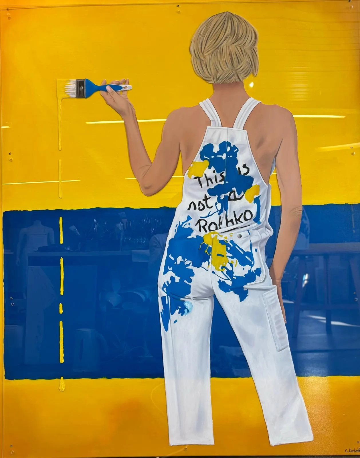 Caroline Dechamby, This is not a Rothko - Jaune, 2024