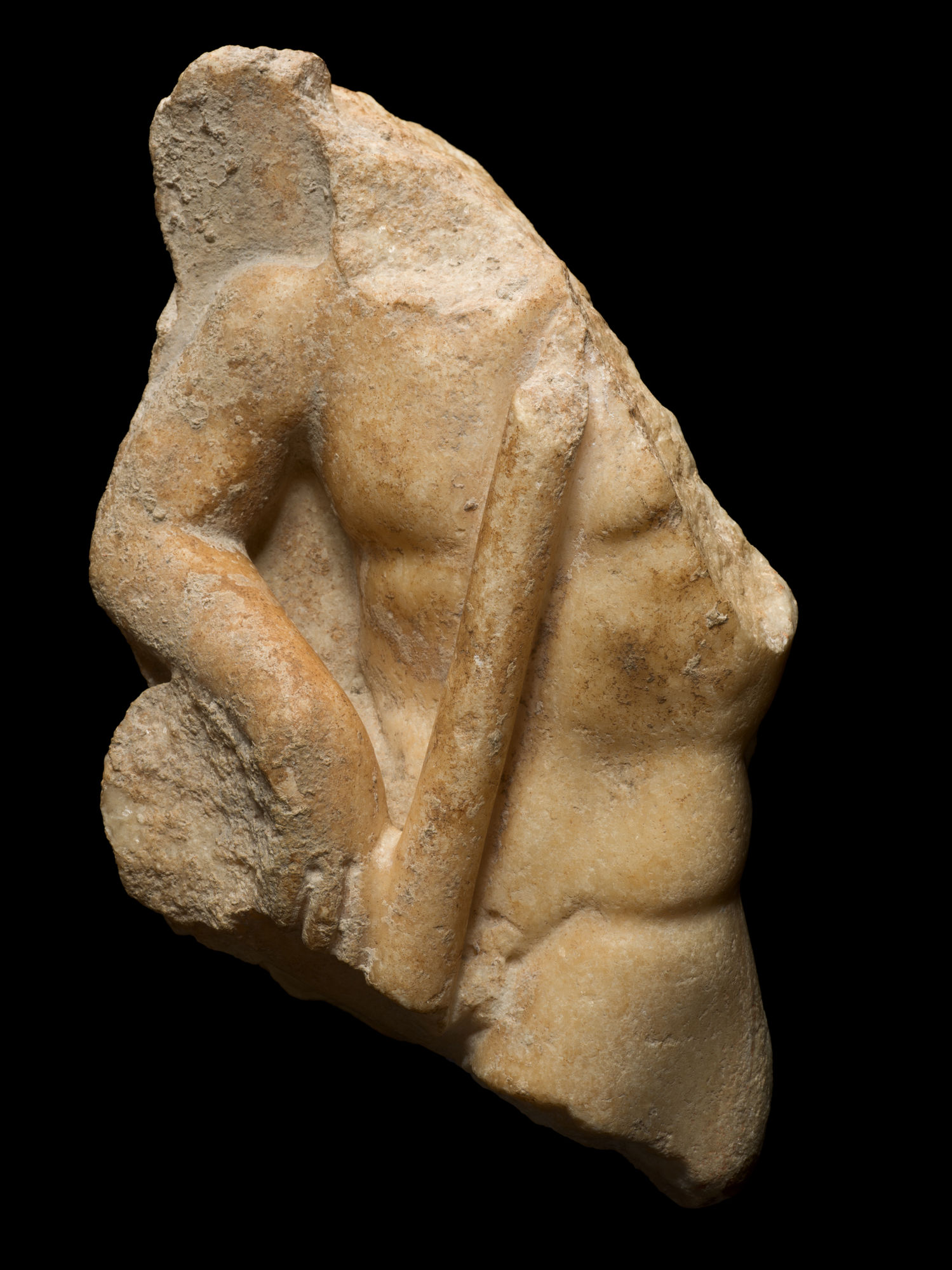 RILIEVO DI TORSO MASCHILE, Impero Romano, II / III secolo d.C.