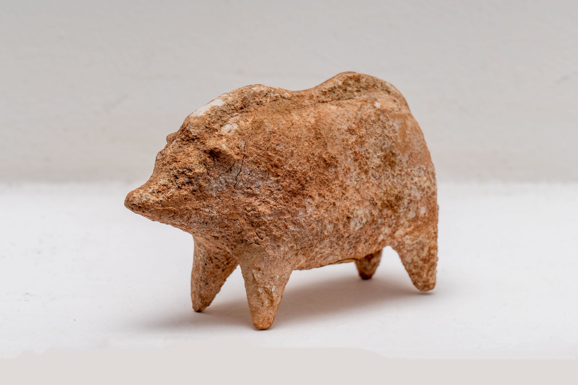 BOEOTIAN TERRACOTTA BOAR, Circa 6th Century B.C.