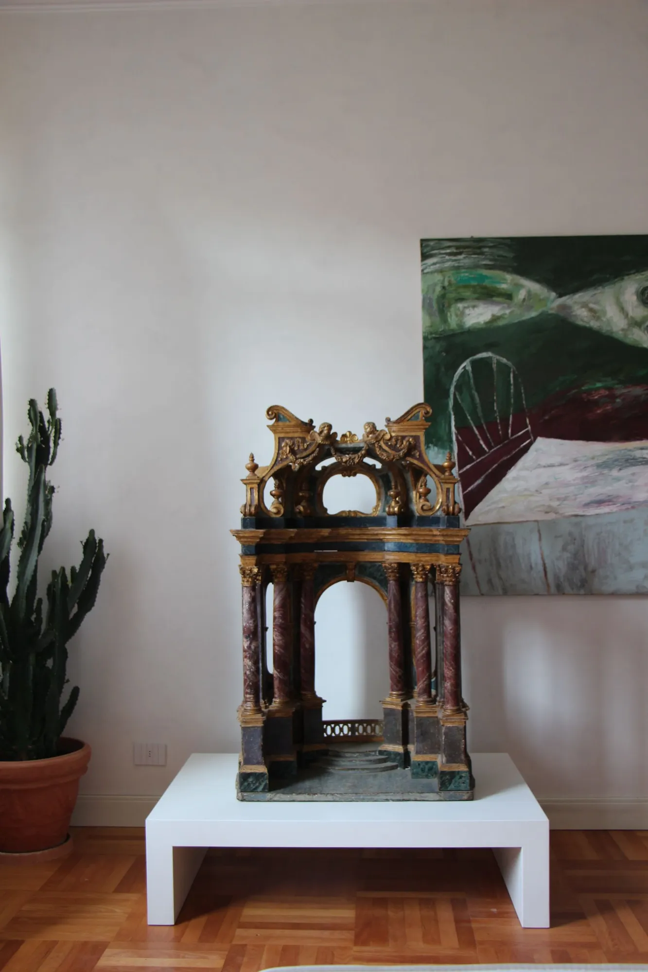 MODEL OF A TEMPLE, Sicilia, 18th Century