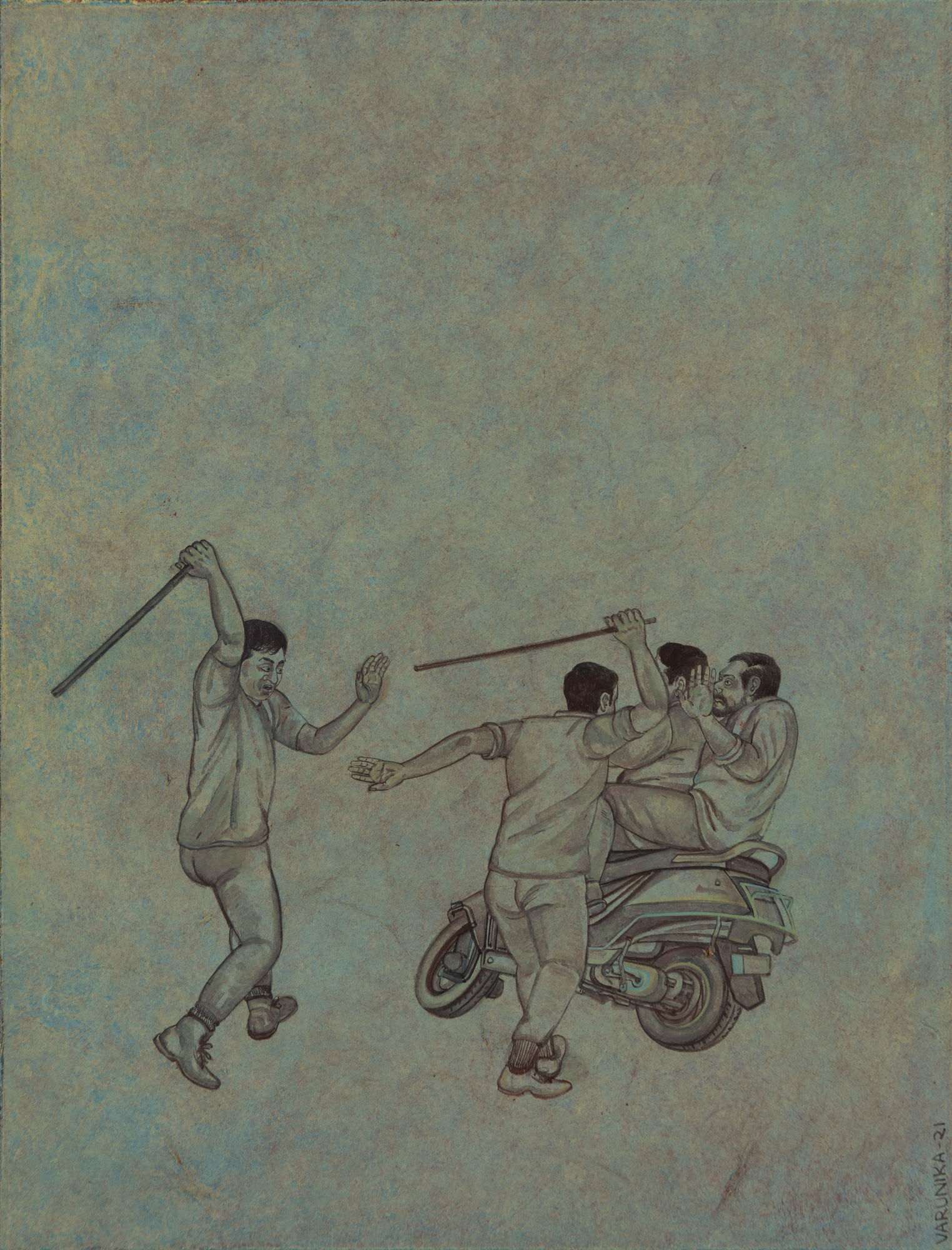 Varunika Saraf, Miasma III (a series of 12 works), 2021