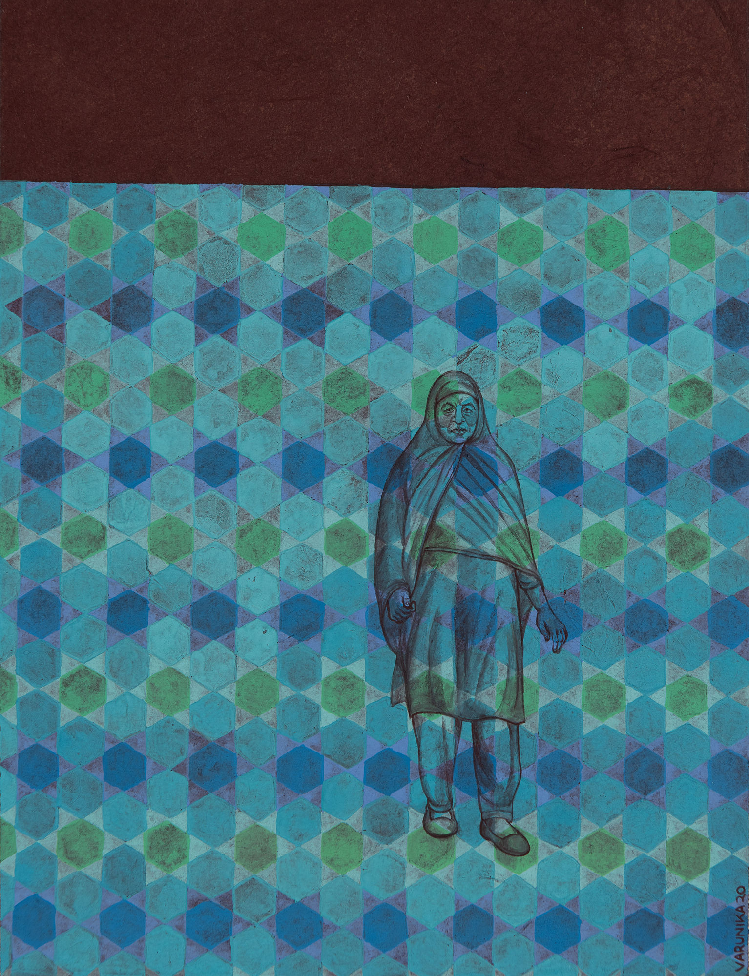 Varunika Saraf, Those Who Dream (a series of 16 works), 2020