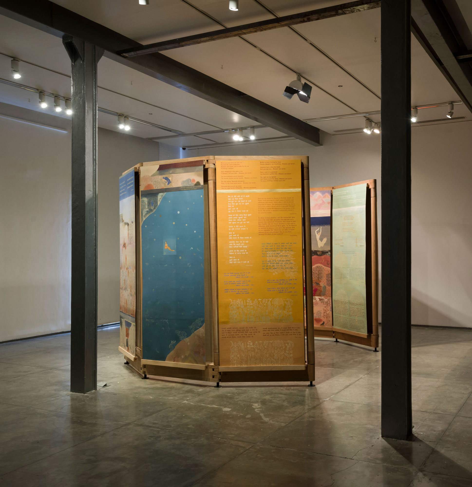 Nilima Sheikh, Terrain: Carrying Across Leaving Behind, 2017