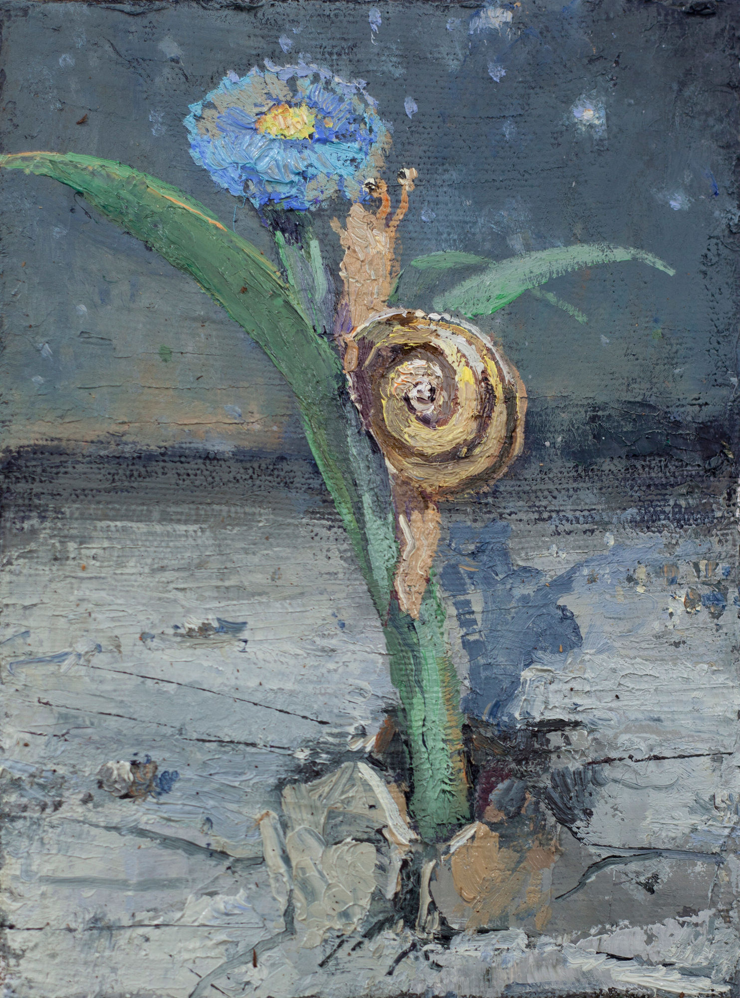 Fritz Bornstück, Kleiner Betonknacker (Esmeralda und die blaue Blume), 2022