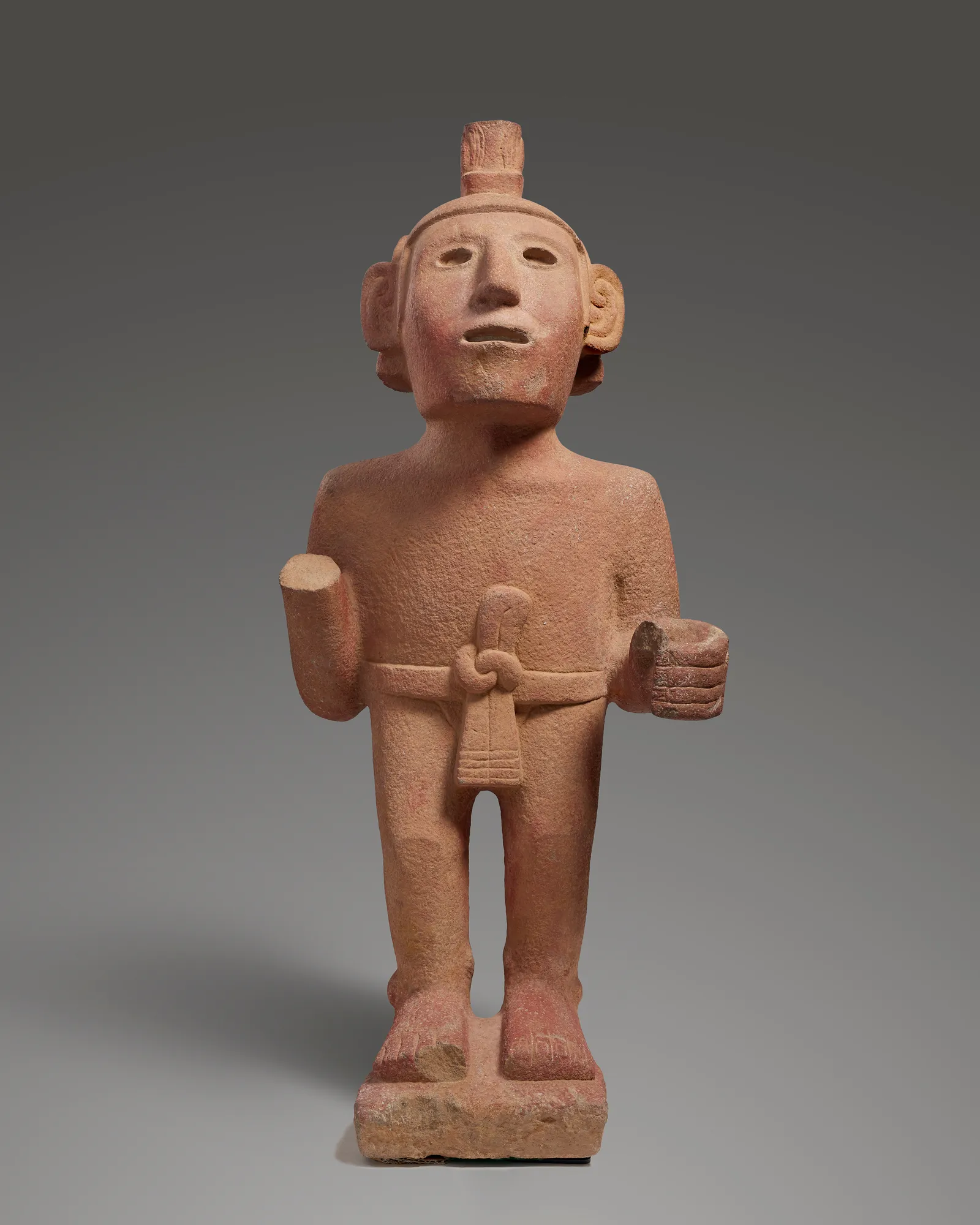 Aztec Statue of a God (Macuilxochitl), Aztec, Late Post-Classic Period, 1200 - 1500 A.D.