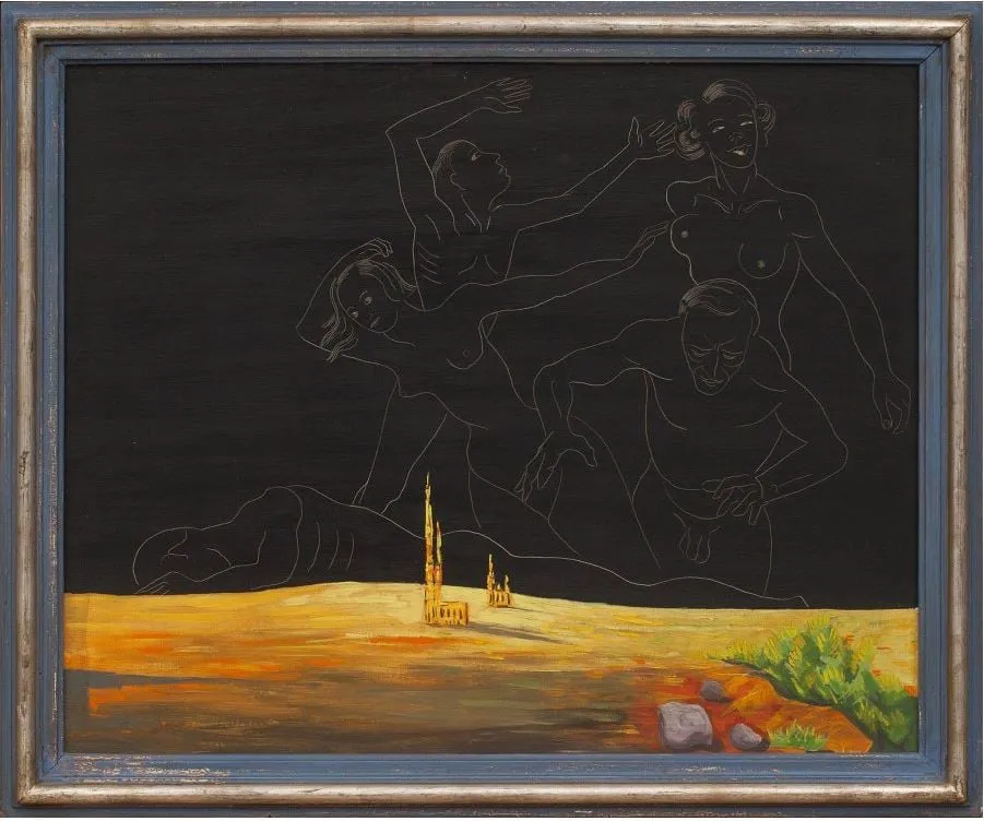 VILHELM BJERKE-PETERSEN, Landscape with Nude Figures, , Circa 1946