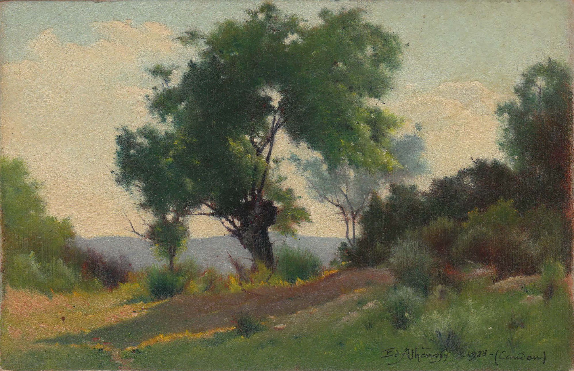 EDOUARD ATHÉNOSY, A little Corot, 1928