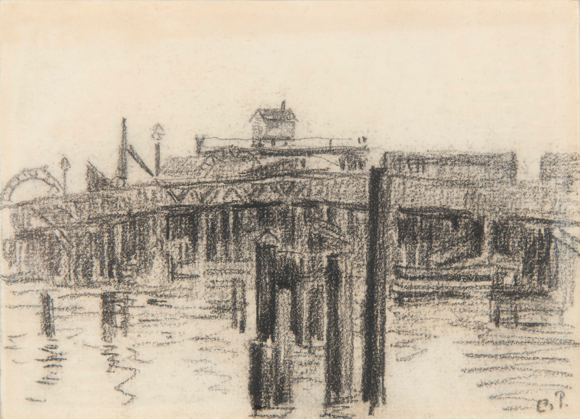 Camille Pissarro, Battersea Bridge, Chelsea, London, c.1890