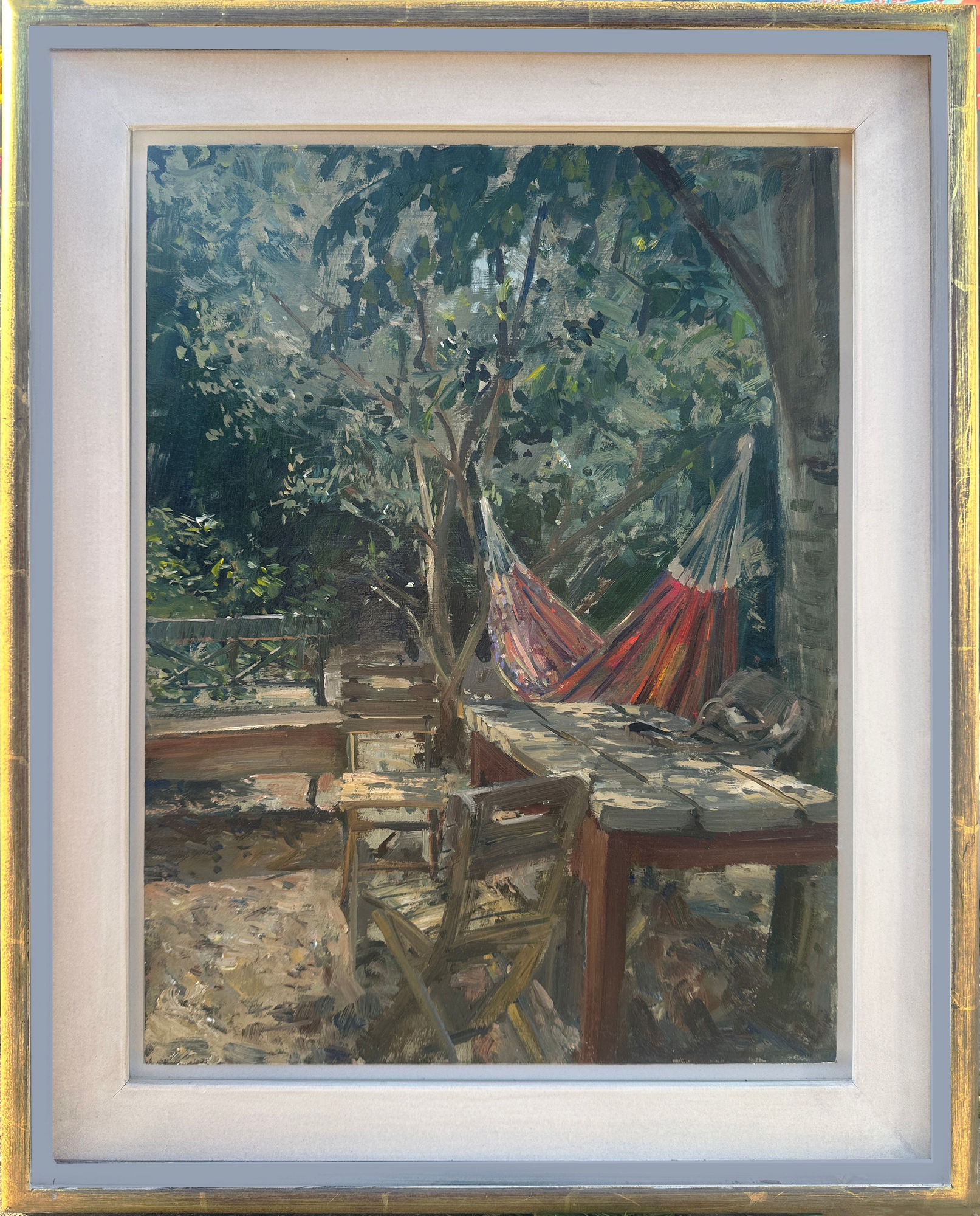 Peter Brown ROI NEAC, Occupied Hammock & Satchel, 2023
