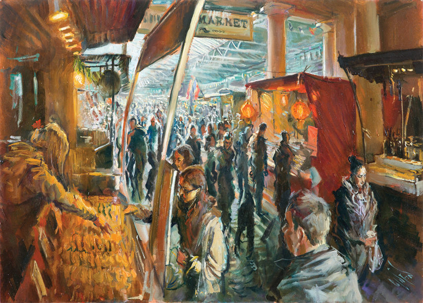 Rob Pointon AROI RBSA MAFA, Foods of the World, Greenwich Market, 2018