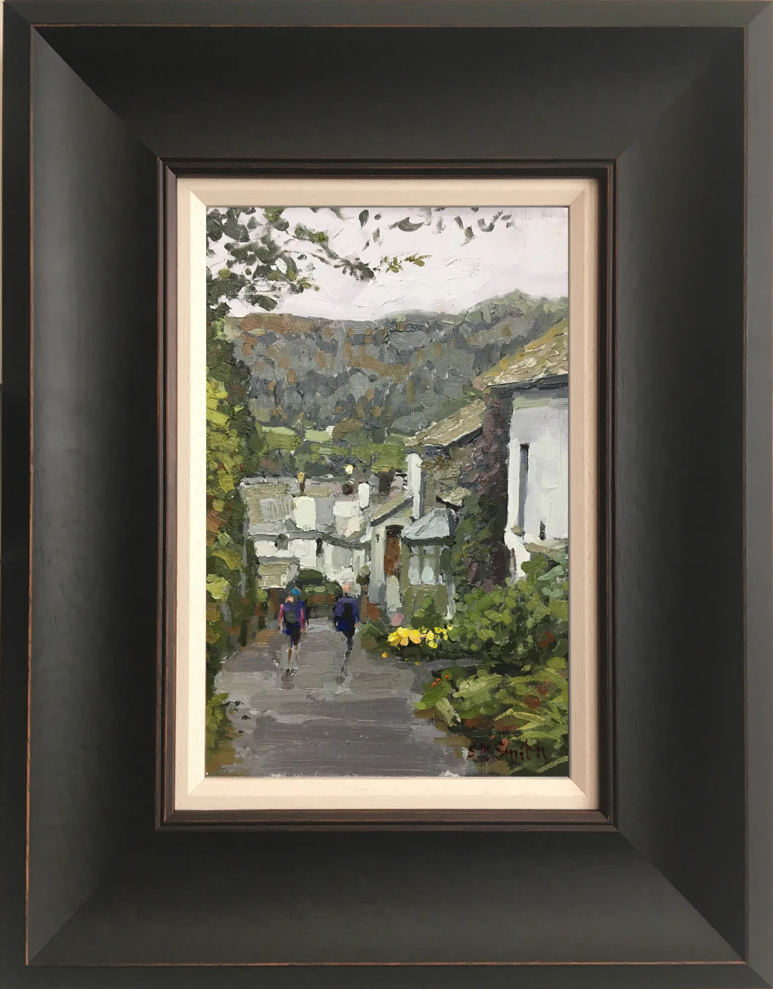 Steven Smith, Hawkshead Walkers, Heading Down to Anne Tyson's Cottage (Where Wordsworth Lodged)