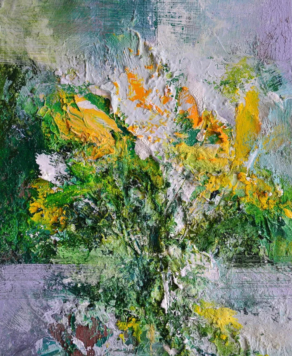 Matthew Bourne, Daffodils, Window Pane, Garden, 2020