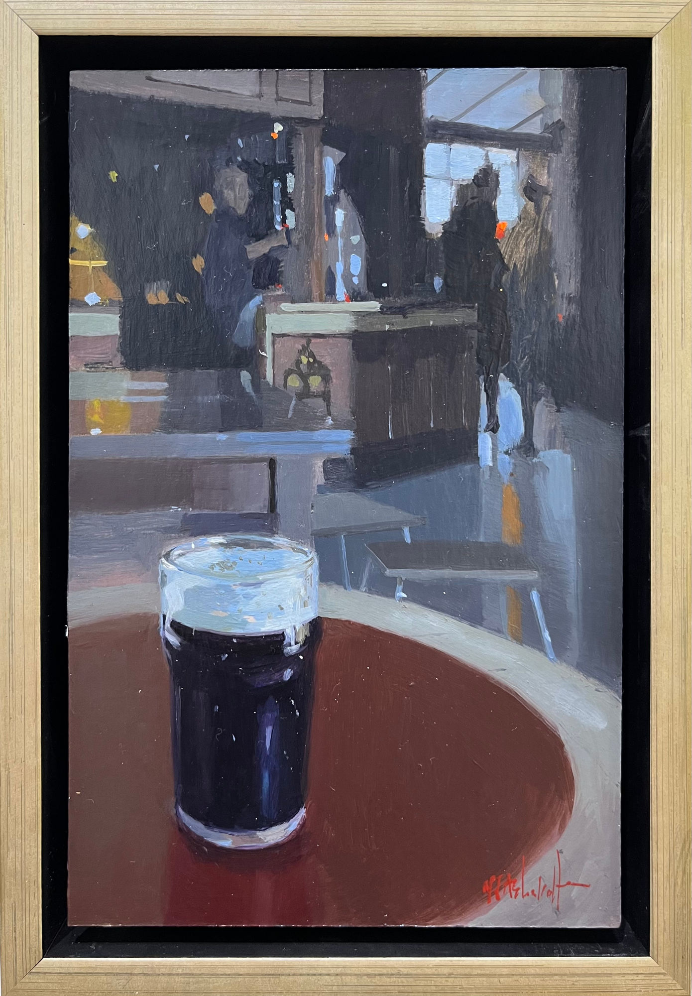 Michael Ashcroft ROI MAFA, A Pint of Stout at The Angel, Manchester