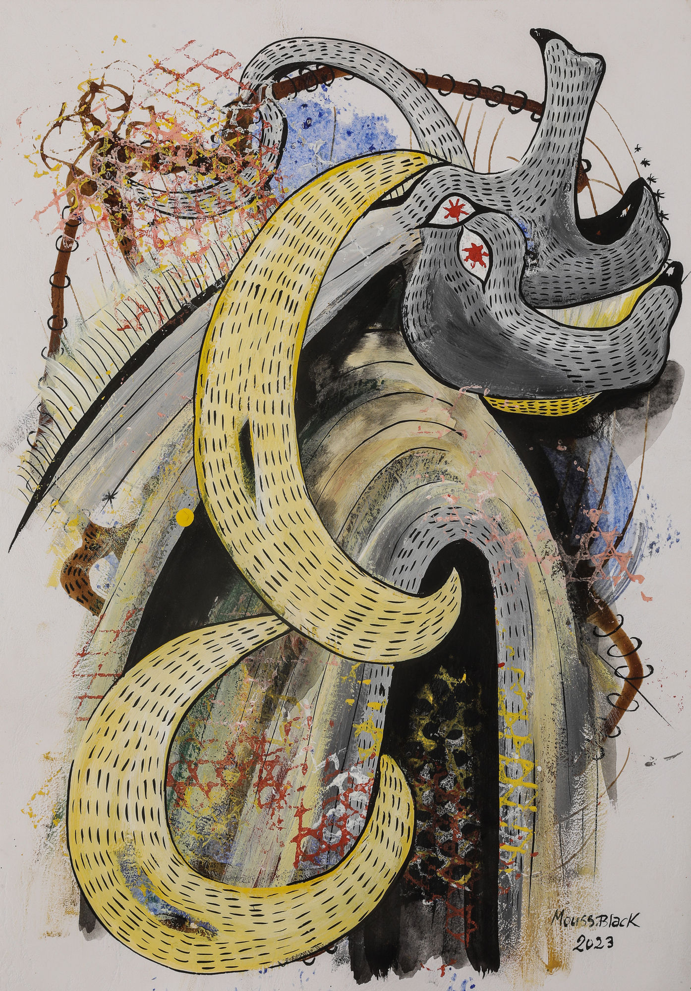 Mouss Black, Sans titre, 2024