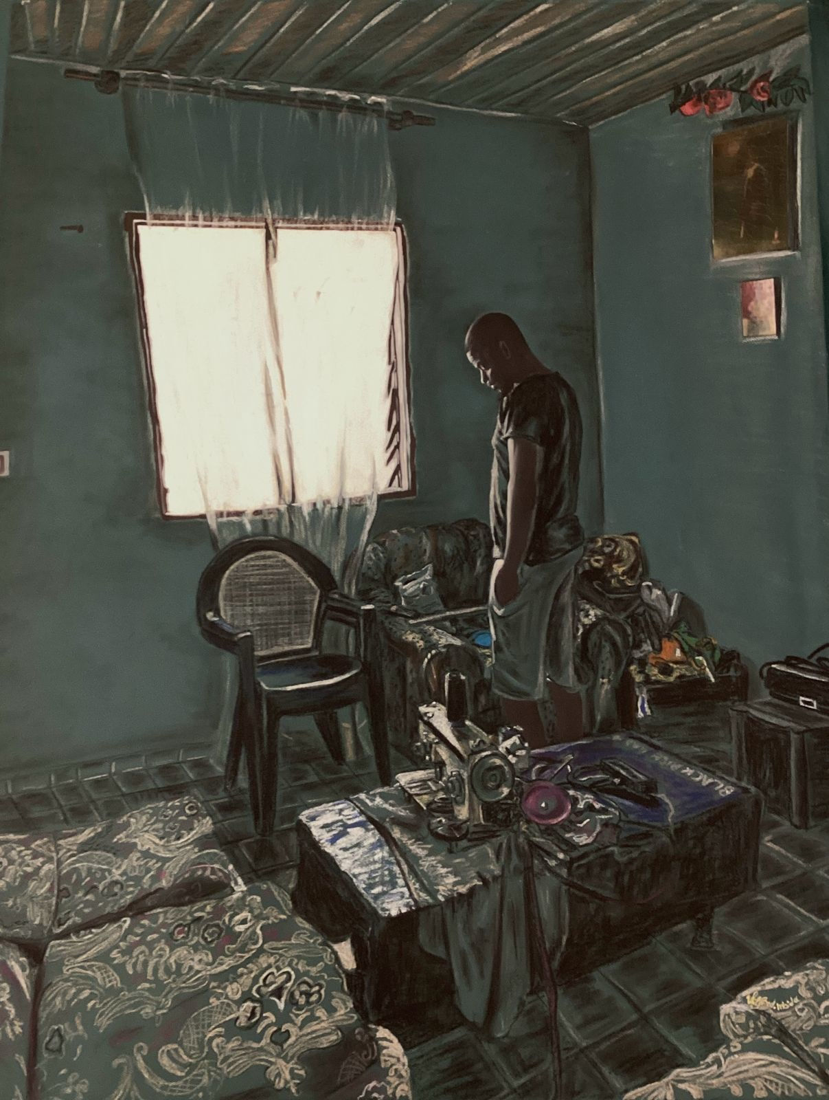 Wilfried Mbida, Le fil à coudre, 2023