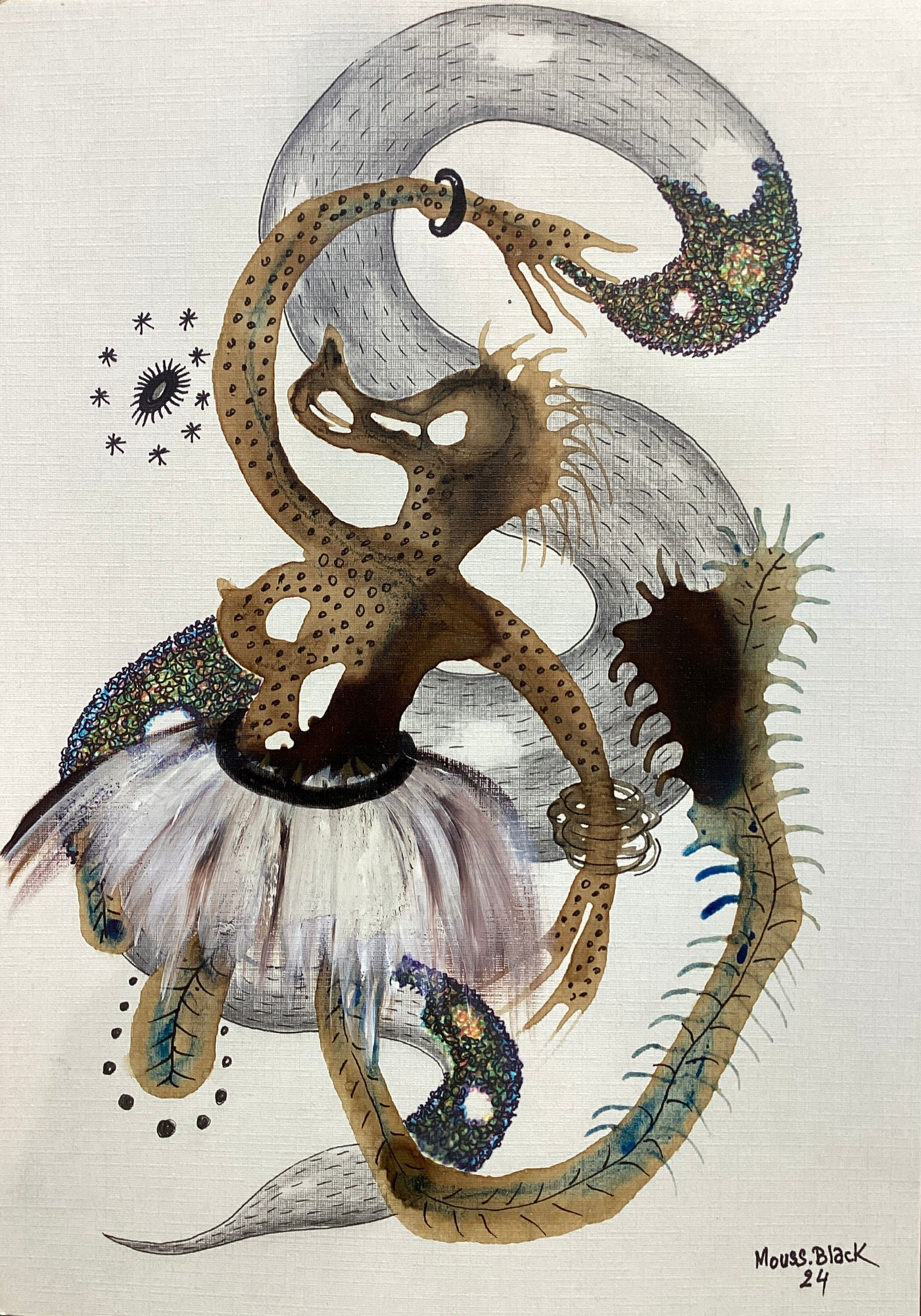 Mouss Black, Sans titre, 2024