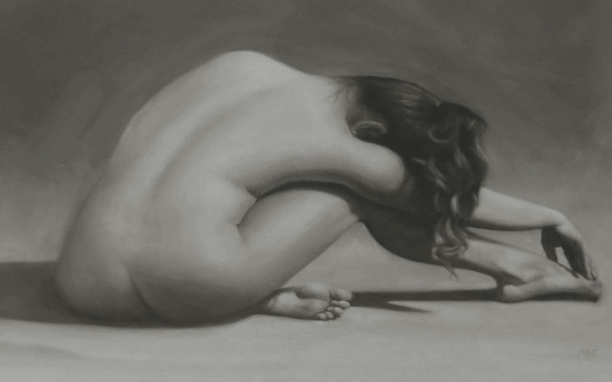 Mark Clark, Nude touching her Feet